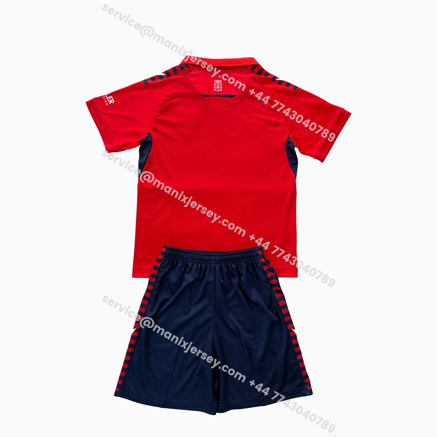ManixJersey.com | Osasuna 25-26 Home Men's Adult Jersey Set - Fans Version -Customize Name, Number and Patch | Worldwide Shipping