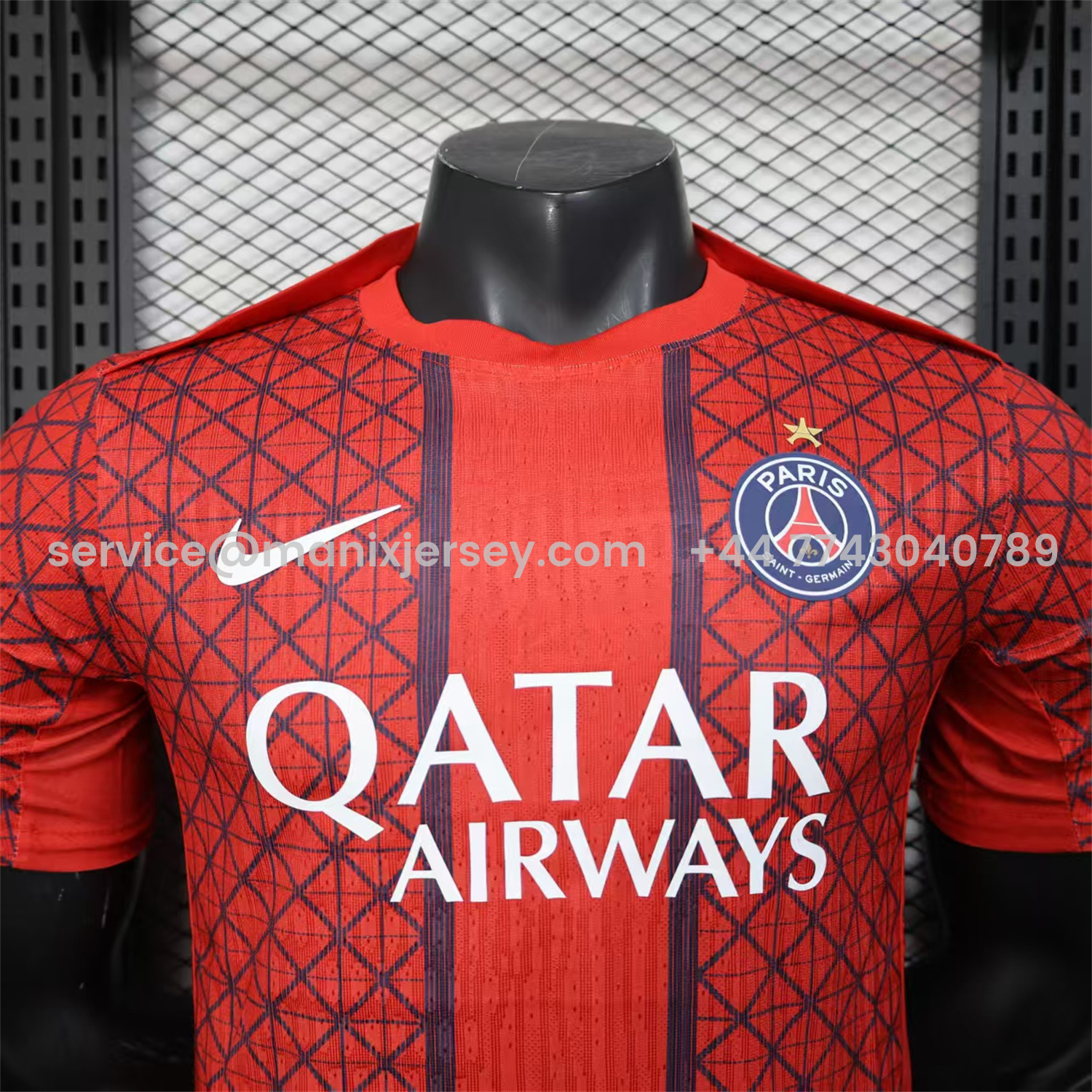 ManixJersey.com | Paris Saint-Germain PSG 25-26 One Star Red Special Edition Jersey - Player Version -Customize Name, Number and Patch | Worldwide Shipping