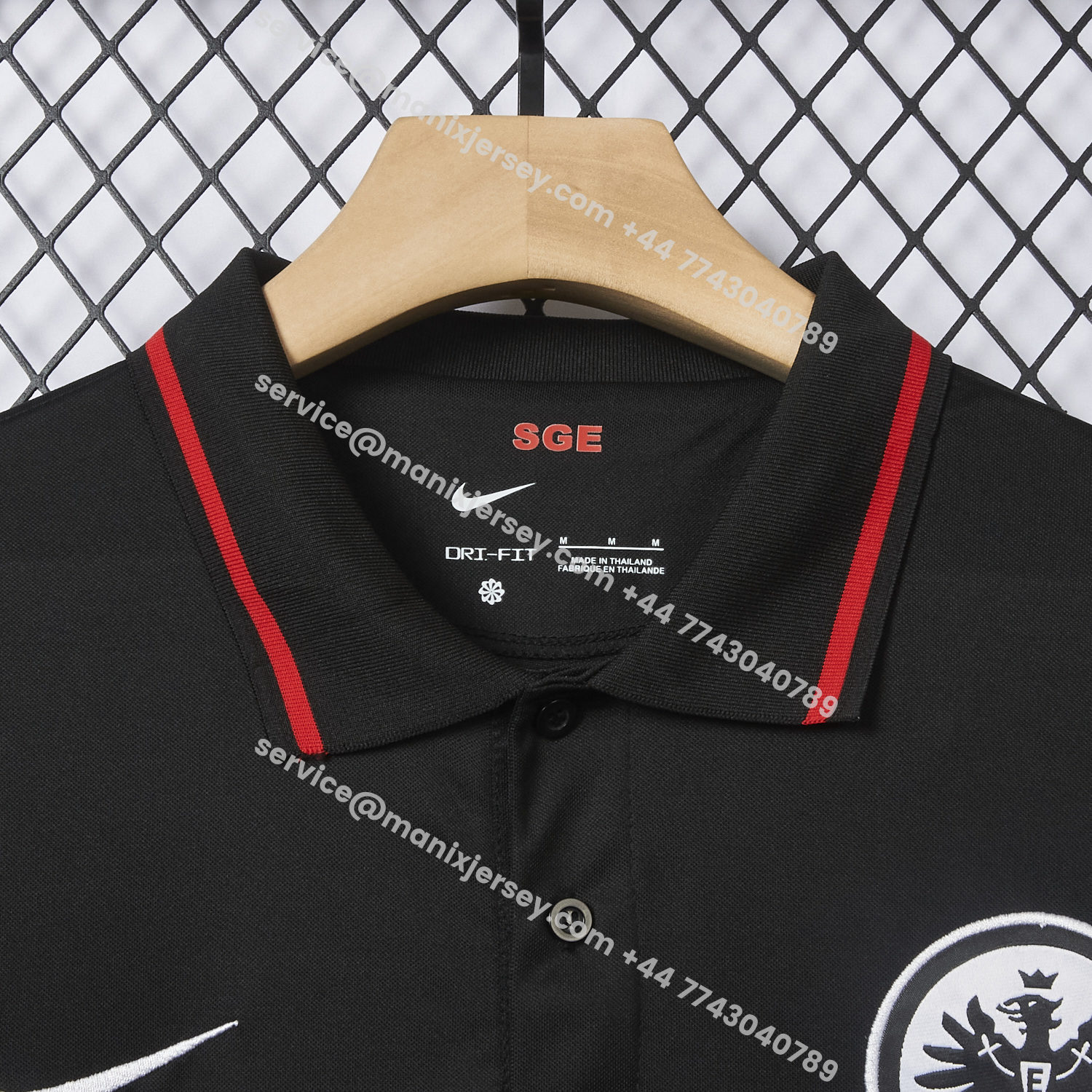 ManixJersey.com | Retro Frankfurt 2021-22 Home Black Jersey -Customize Name, Number and Patch | Worldwide Shipping