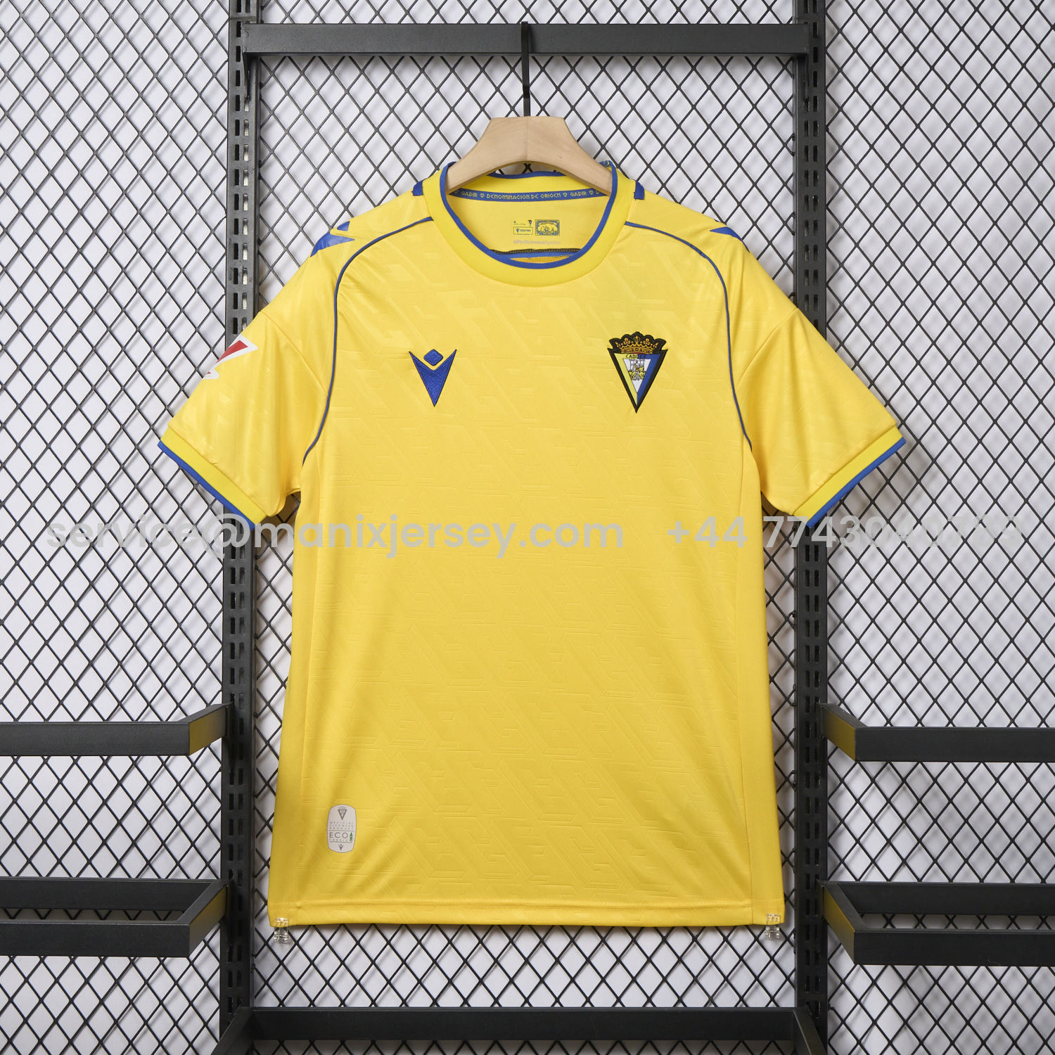 ManixJersey.com | Cádiz Cadiz 25-26 Home Unsponsored Jersey - Fans Version -Customize Name, Number and Patch | Worldwide Shipping
