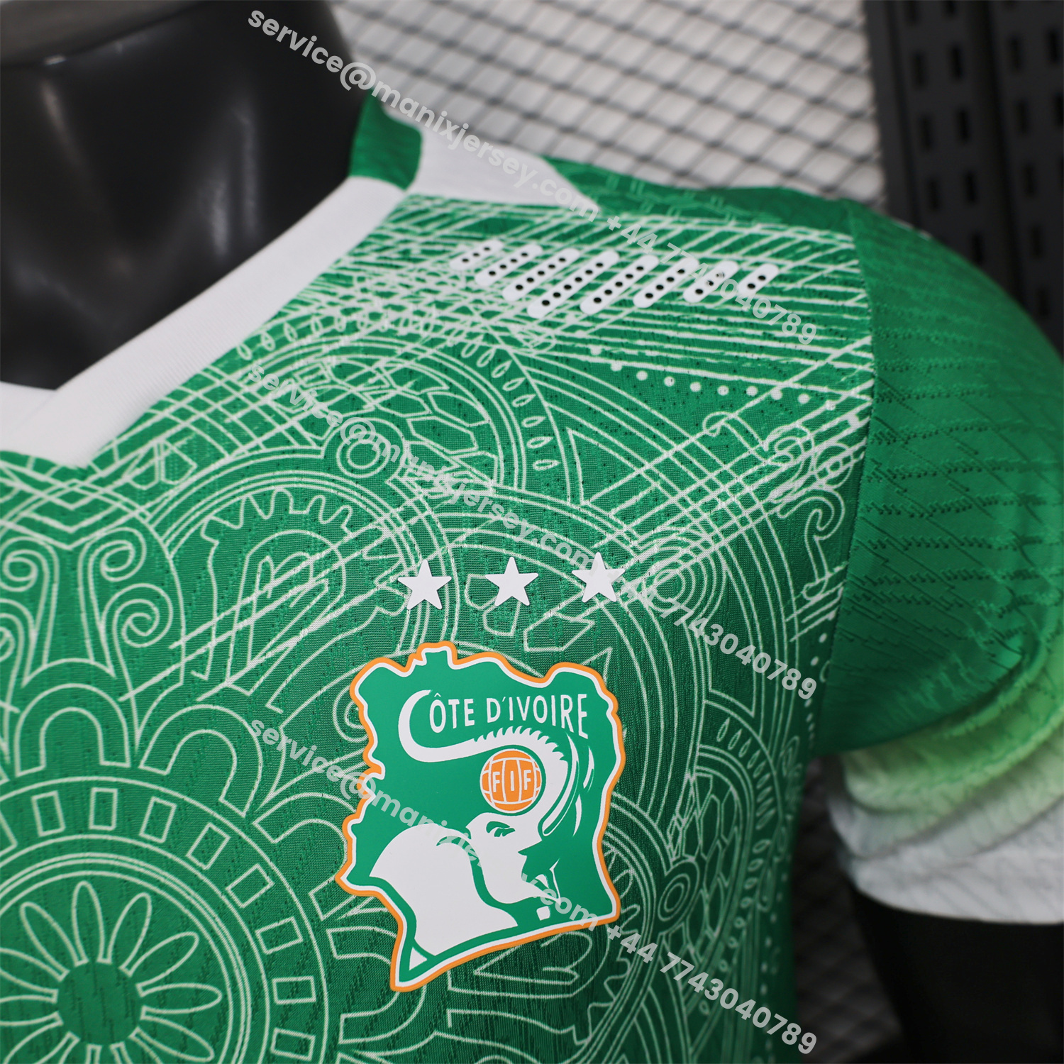 ManixJersey.com | Ivory Coast 2026 Green And White Special Jersey - Player Version -Customize Name, Number and Patch | Worldwide Shipping