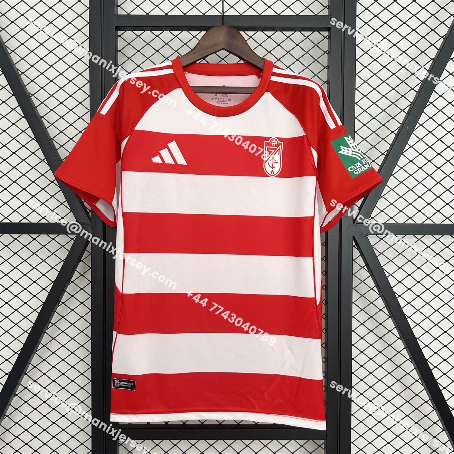 ManixJersey.com | Granada CF 25-26 Home Jersey - Fans Version -Customize Name, Number and Patch | Worldwide Shipping
