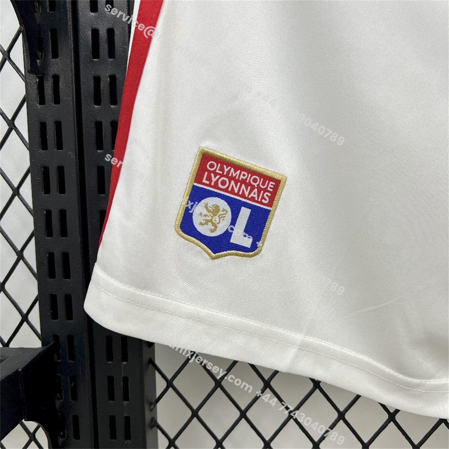 ManixJersey.com | Lyon 25-26 Home White Shorts - Fans Version -Customize Name, Number and Patch | Worldwide Shipping