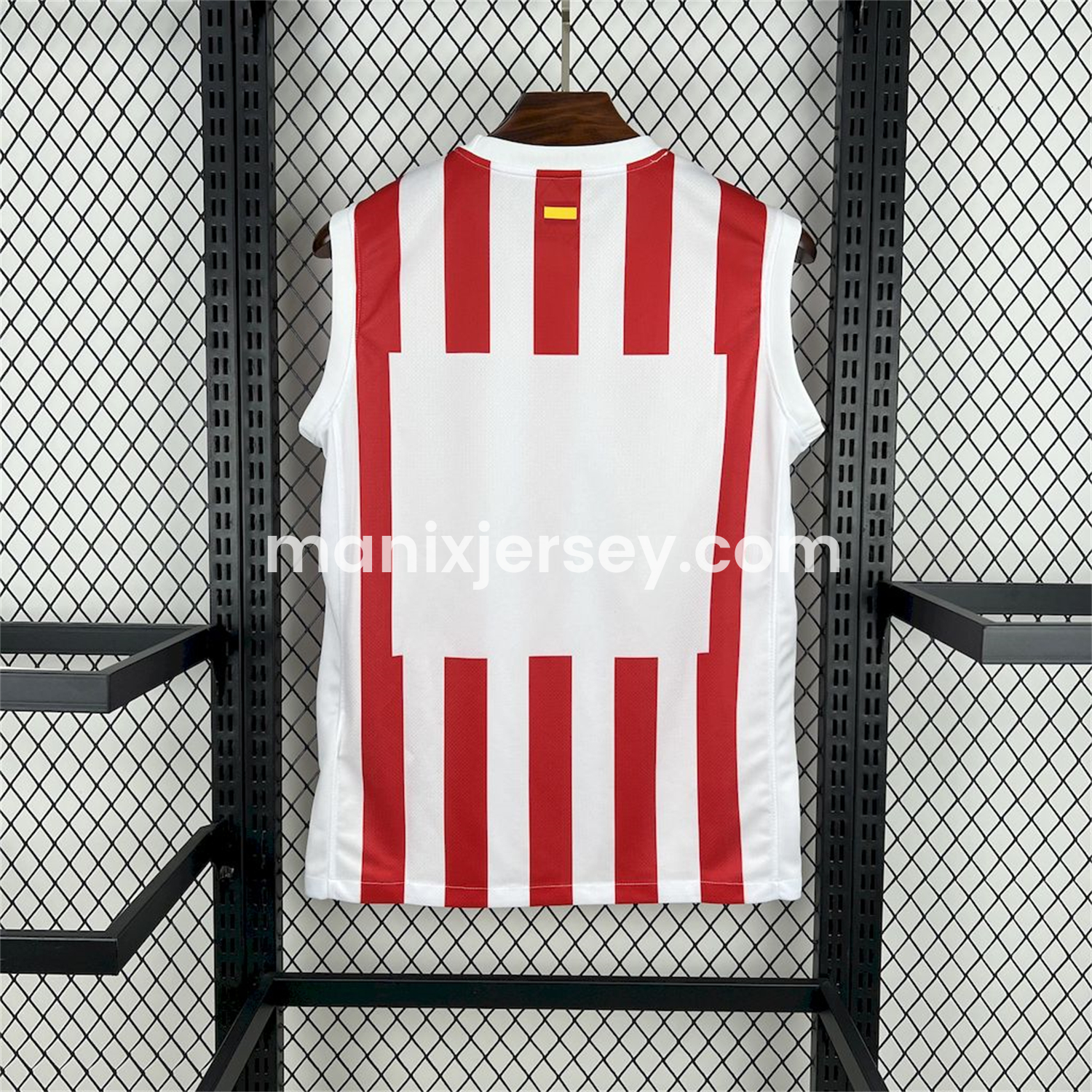 ManixJersey.com | Atletico Madrid 25-26 Home Unsponsored Training Vest - Fans Version -Customize Name, Number and Patch | Worldwide Shipping