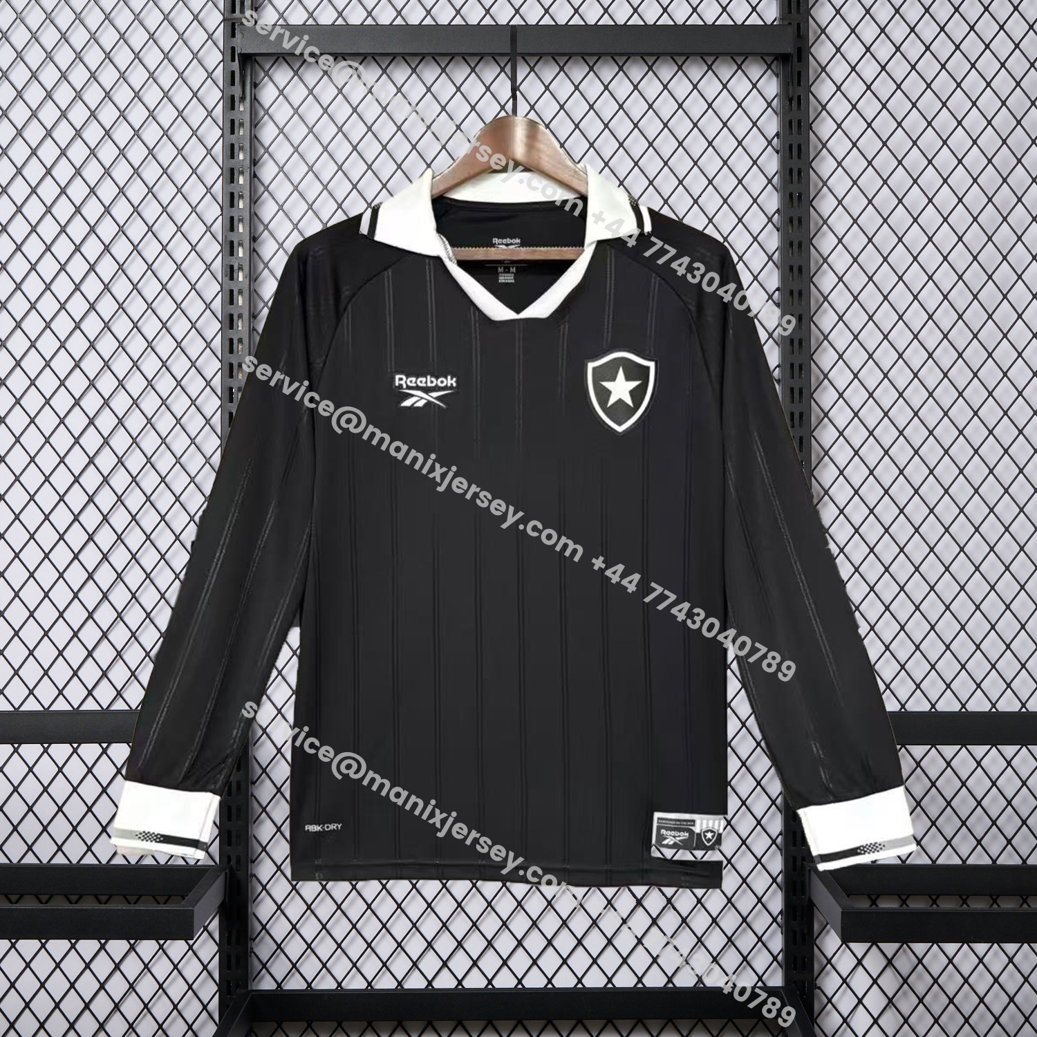 ManixJersey.com | Botafogo 25-26 Away Long Sleeves Unsponsored Jersey - Fans Version -Customize Name, Number and Patch | Worldwide Shipping