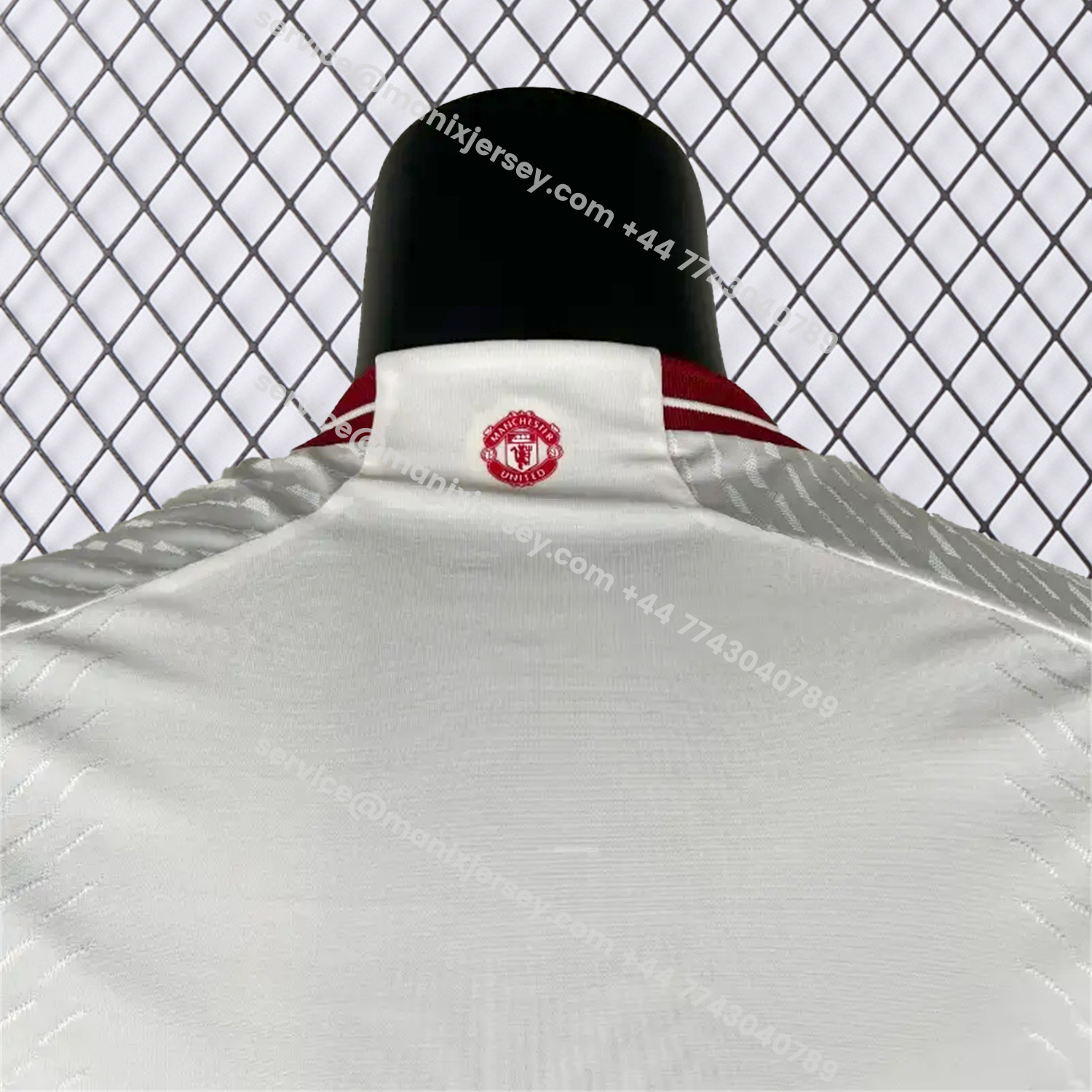 ManixJersey.com | Retro Manchester United 2023-24 Away White Jersey - Player Version -Customize Name, Number and Patch | Worldwide Shipping
