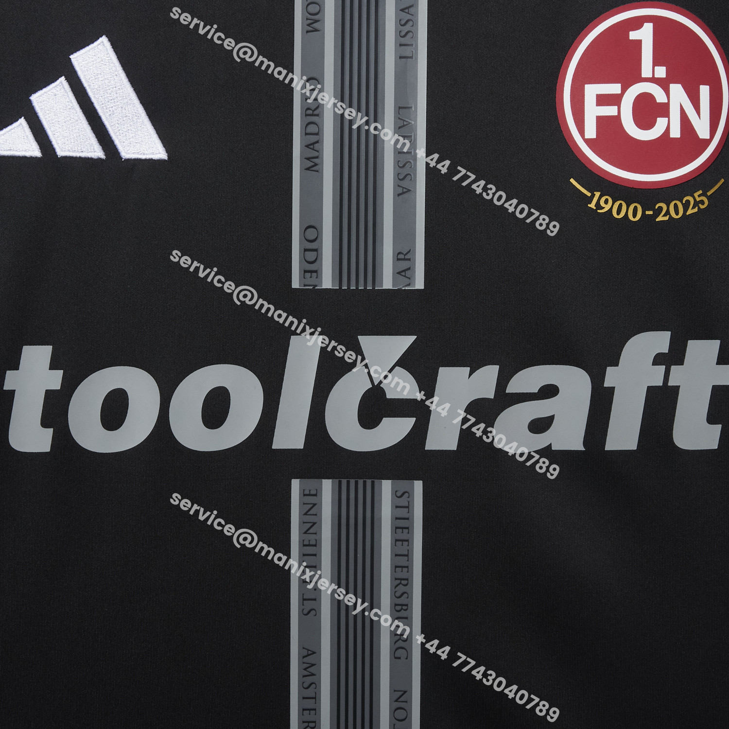 ManixJersey.com | Nürnberg 25-26 Black 125-Year Anniversary Jersey - Fans Version -Customize Name, Number and Patch | Worldwide Shipping