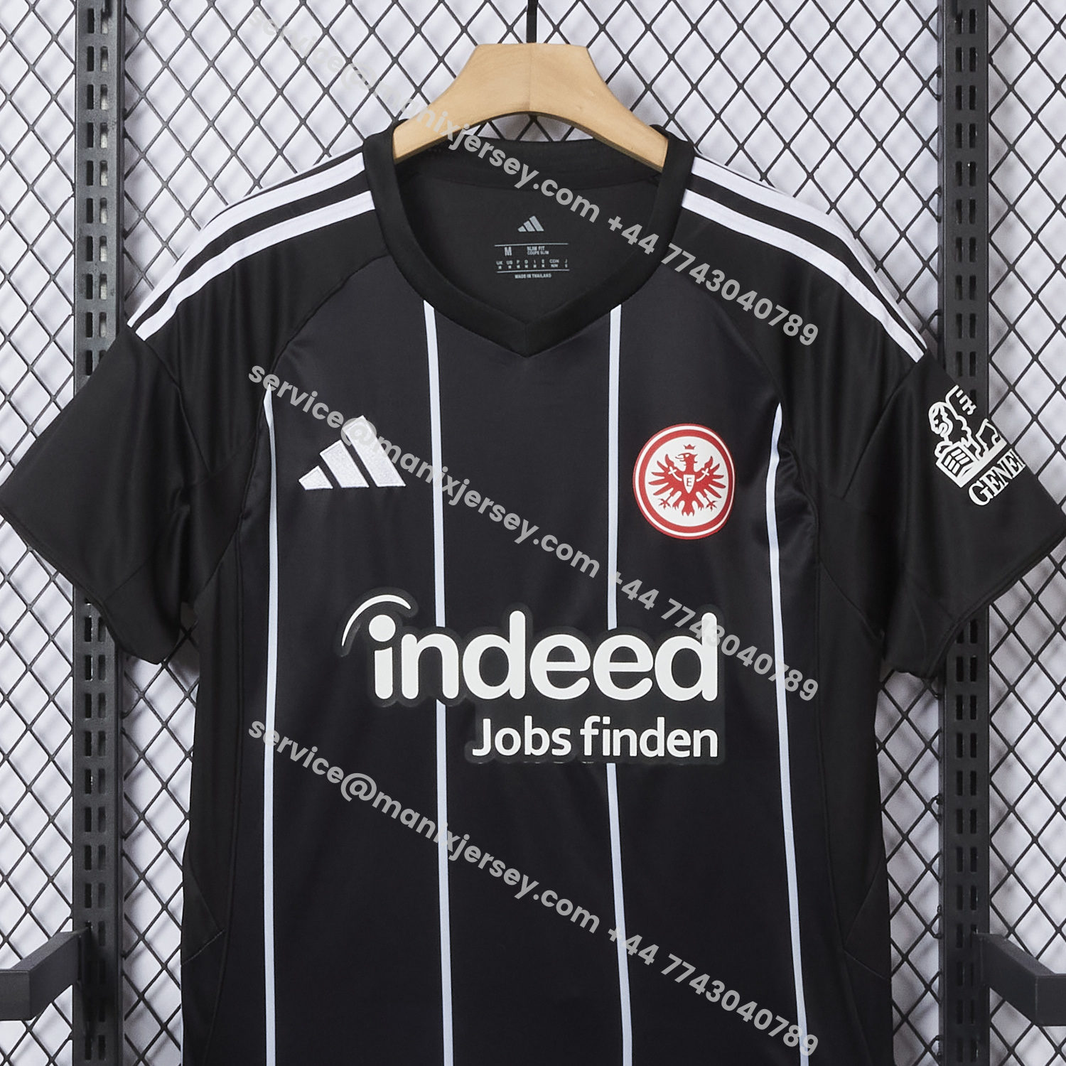 ManixJersey.com | Frankfurt 25-26 European Home Black Jersey - Fans Version -Customize Name, Number and Patch | Worldwide Shipping
