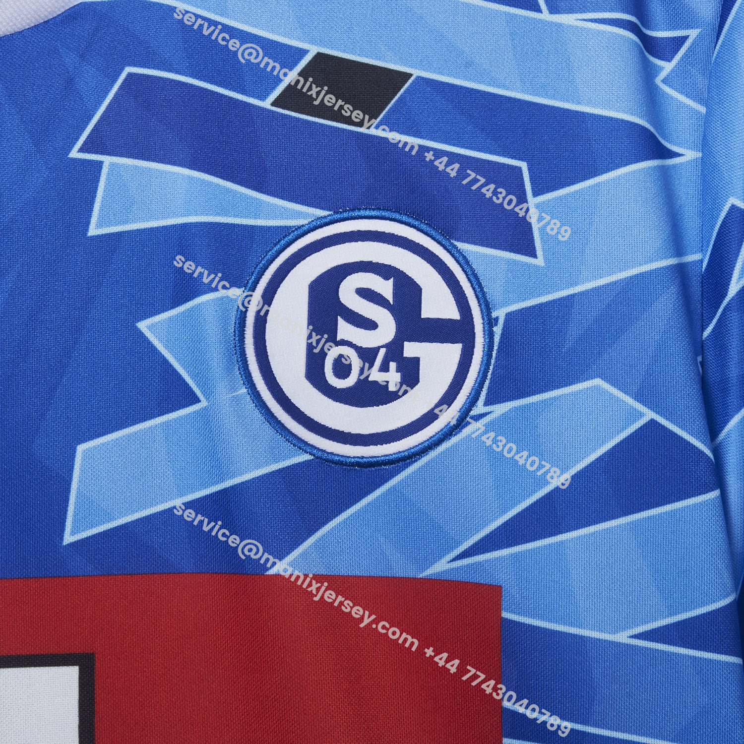 ManixJersey.com | Retro Schalke 04 1993-94 Home Jersey -Customize Name, Number and Patch | Worldwide Shipping