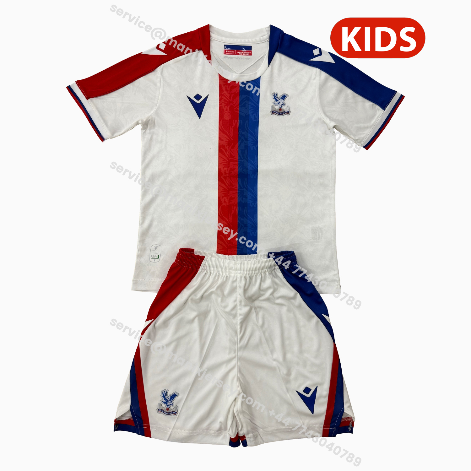 ManixJersey.com | Crystal Palace 25-26 Away Kids Kit -Customize Name, Number and Patch | Worldwide Shipping