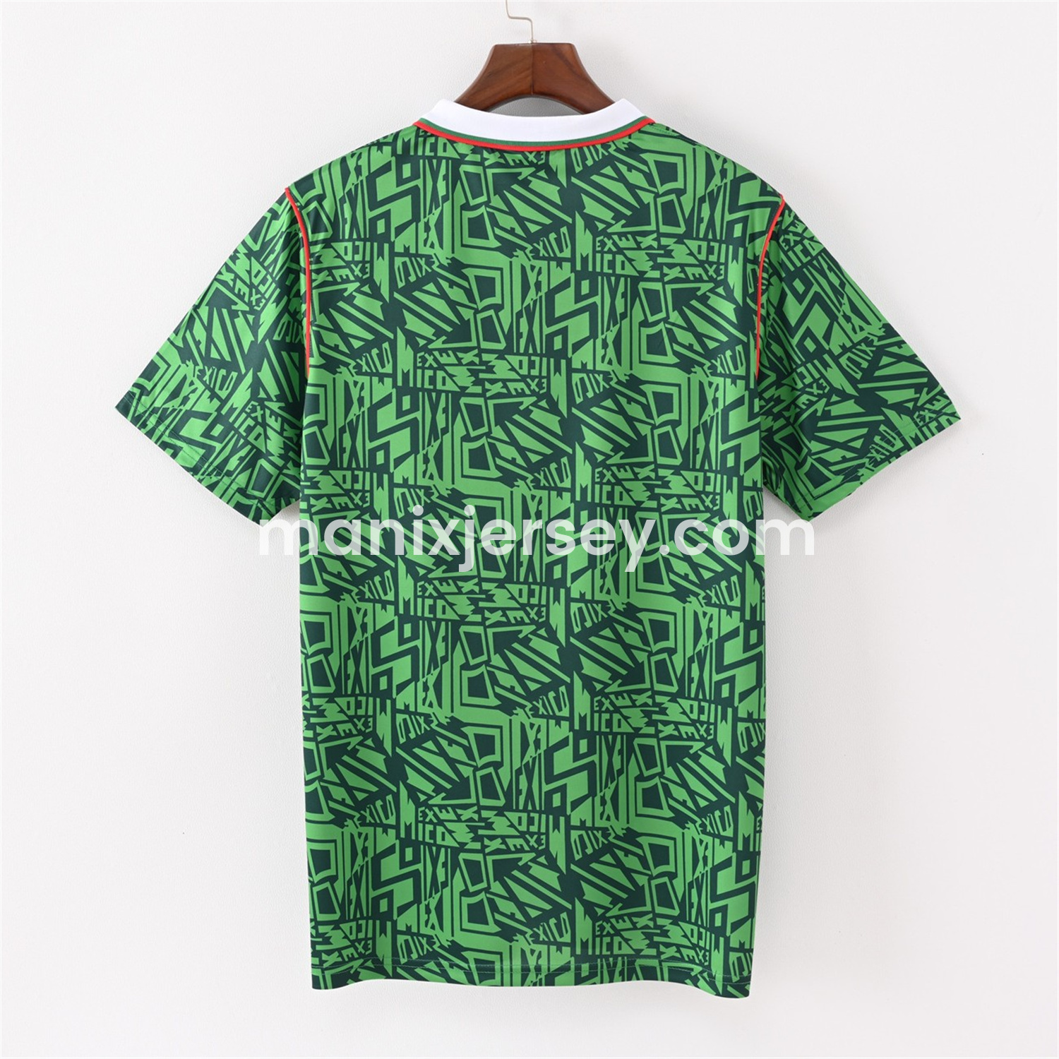 ManixJersey.com | Retro Mexico 1994 Home Jersey -Customize Name, Number and Patch | Worldwide Shipping