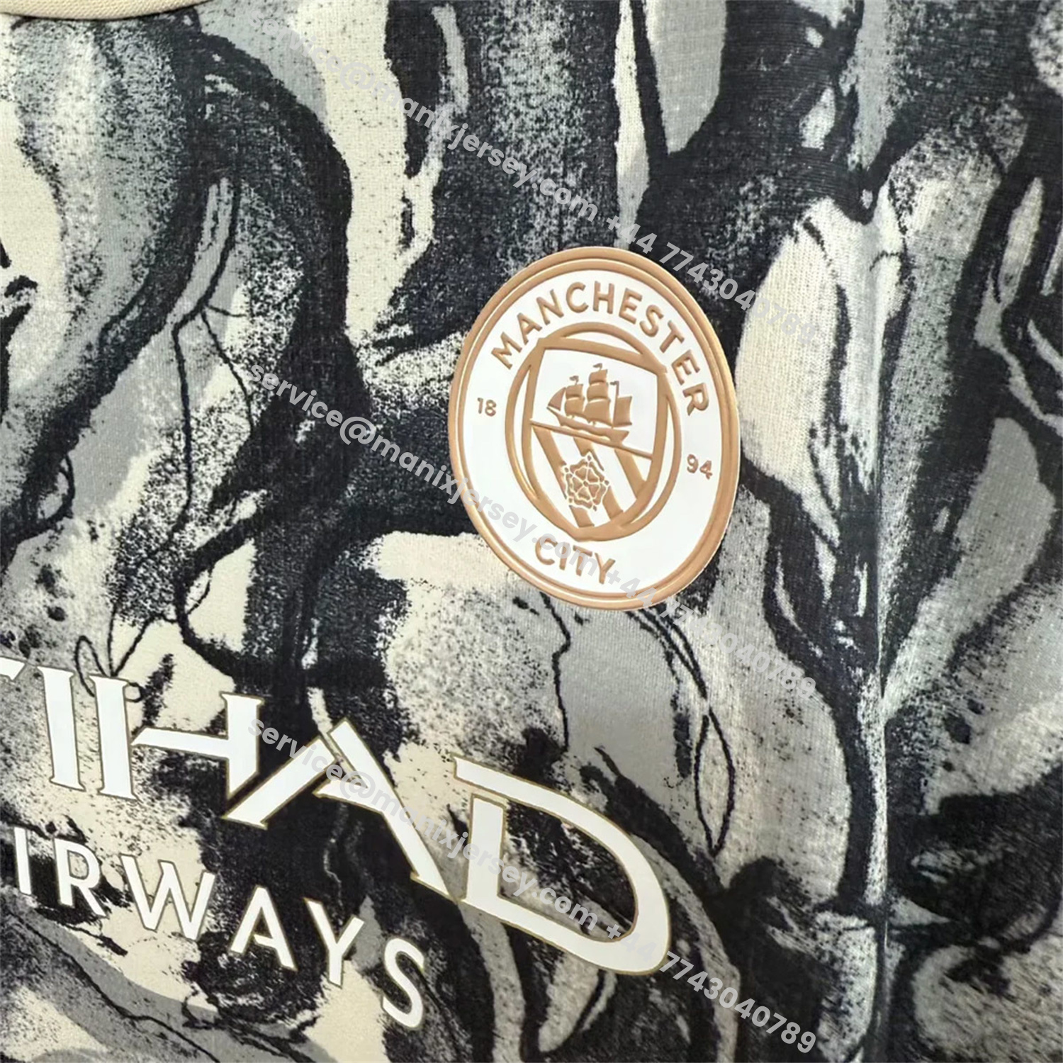 ManixJersey.com | Manchester City 25-26 Year of the Horse Ink Painting Special Kids Kit -Customize Name, Number and Patch | Worldwide Shipping