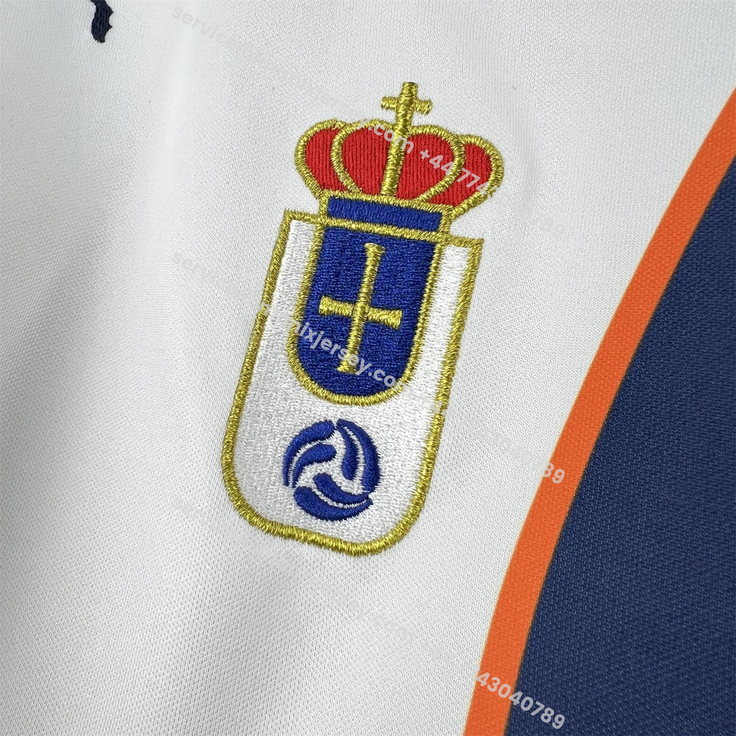 ManixJersey.com | Retro Real Oviedo 2000-01 Away White Jersey -Customize Name, Number and Patch | Worldwide Shipping