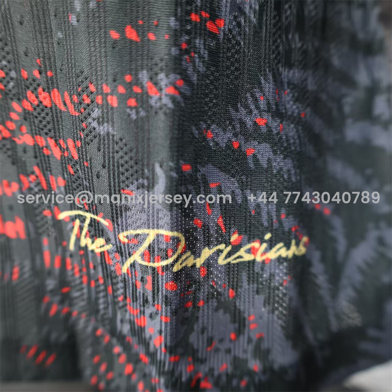 ManixJersey.com | Paris Saint-Germain PSG 25-26 Champions League Commemorative Edition Black Red Eiffel Tower Jersey - Player Version -Customize Name, Number and Patch | Worldwide Shipping