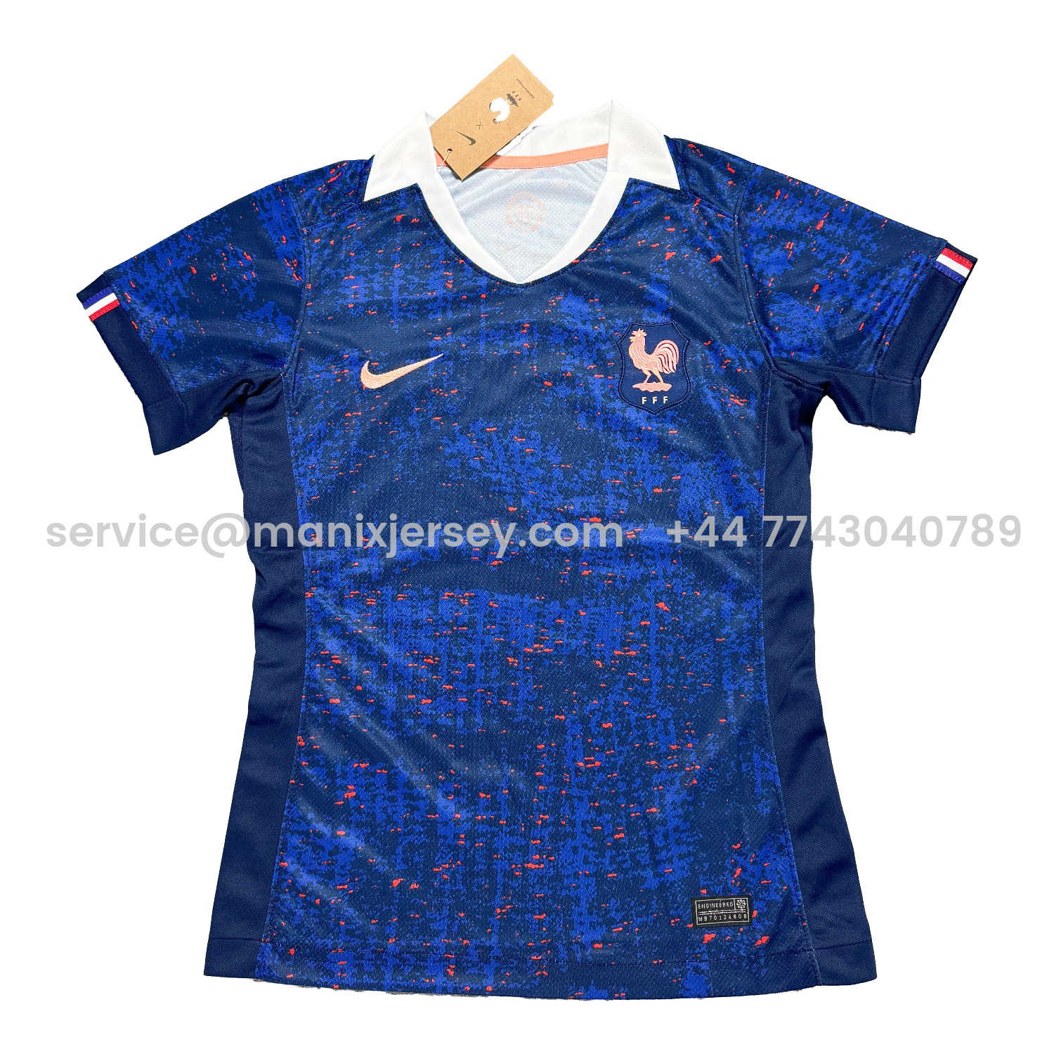 ManixJersey.com | Women's France 2025 Women's Team Home Jersey -Customize Name, Number and Patch | Worldwide Shipping
