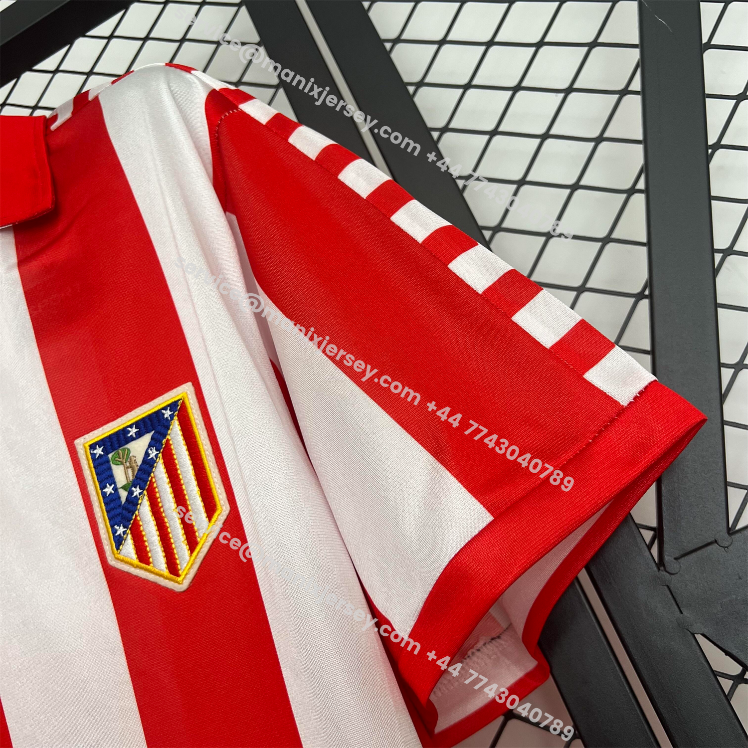 ManixJersey.com | Retro Atletico Madrid 1982-83 Home Jersey -Customize Name, Number and Patch | Worldwide Shipping