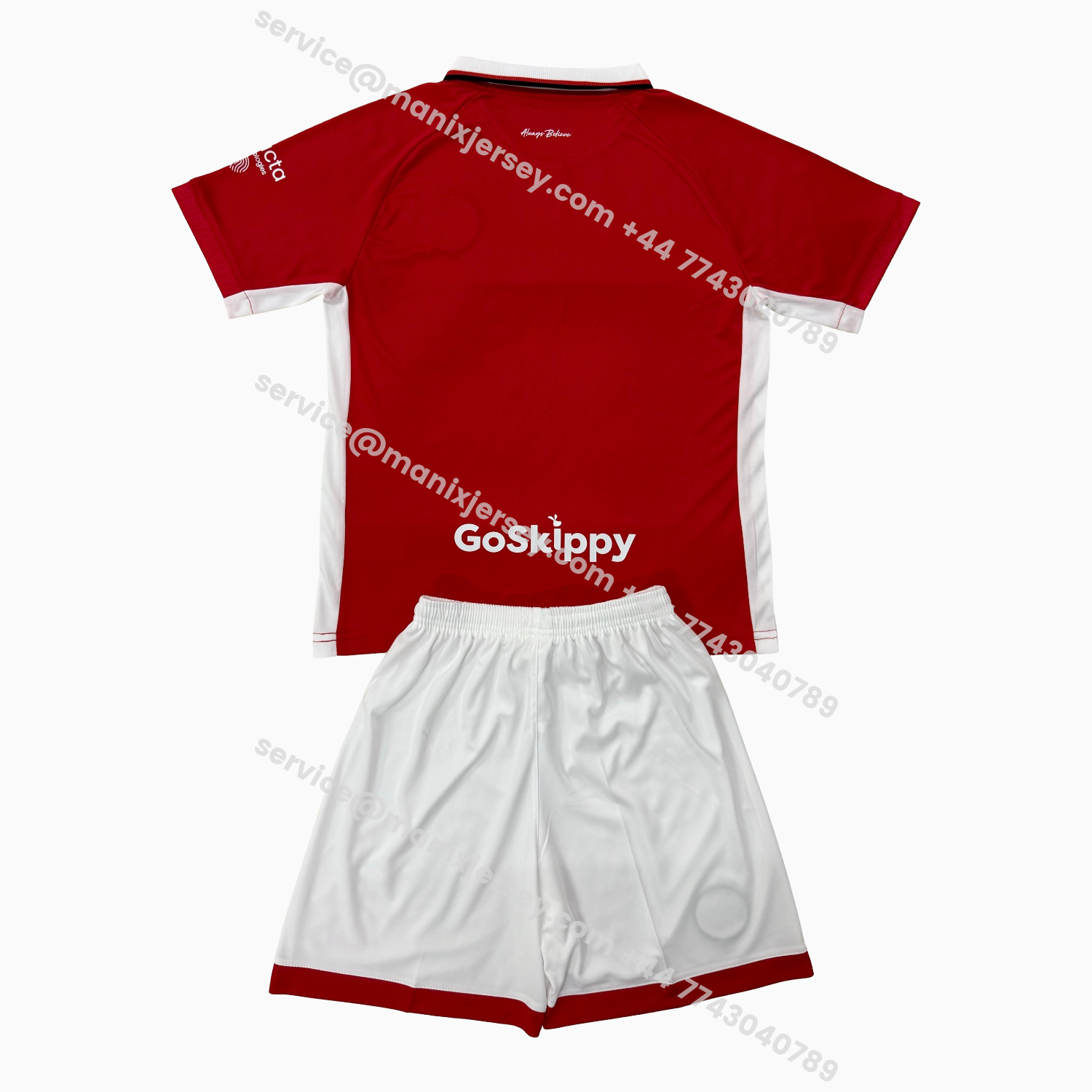 ManixJersey.com | Bristol City 25-26 Home Red Men's Adult Jersey Set - Fans Version -Customize Name, Number and Patch | Worldwide Shipping