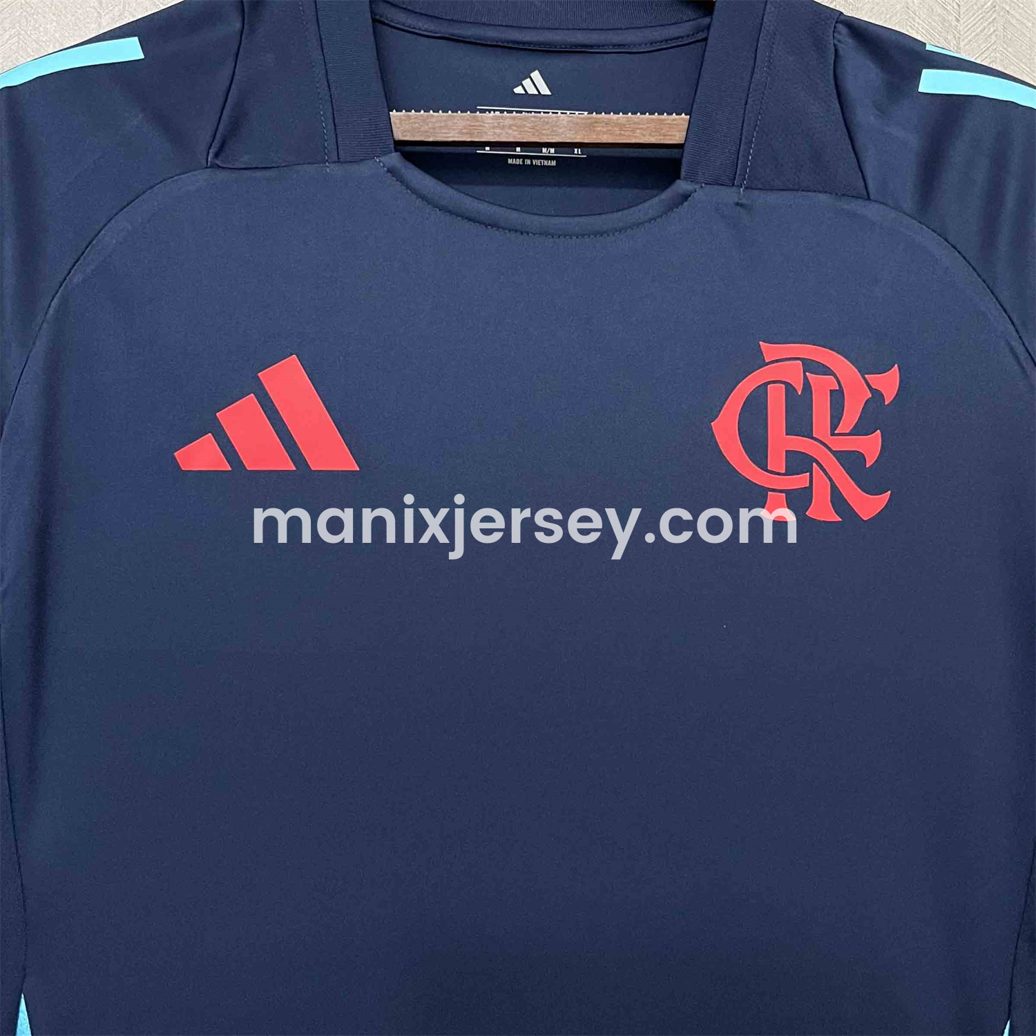 ManixJersey.com | Flamengo 25-26 Deep Blue Training Jersey - Fans Version -Customize Name, Number and Patch | Worldwide Shipping