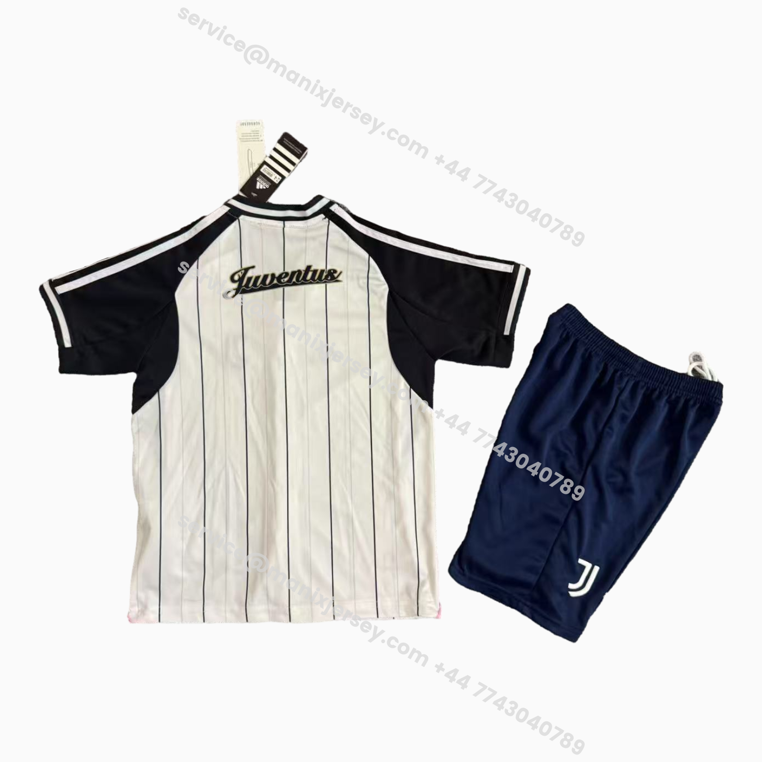 ManixJersey.com | Juventus 25-26 White Baseball Kids Kit -Customize Name, Number and Patch | Worldwide Shipping