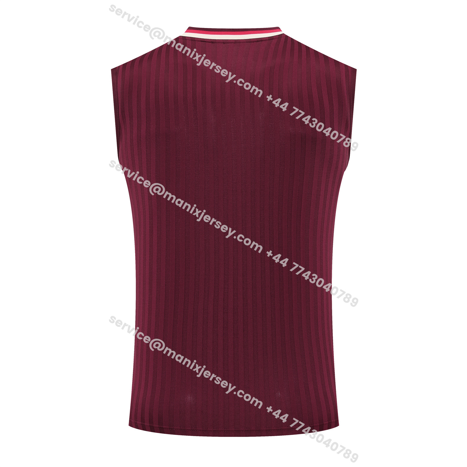 ManixJersey.com | Bayern Munich 25-26 Vest Training Set - Wine Red Lines Vest & Wine Red Lines Shorts -Customize Name, Number and Patch | Worldwide Shipping