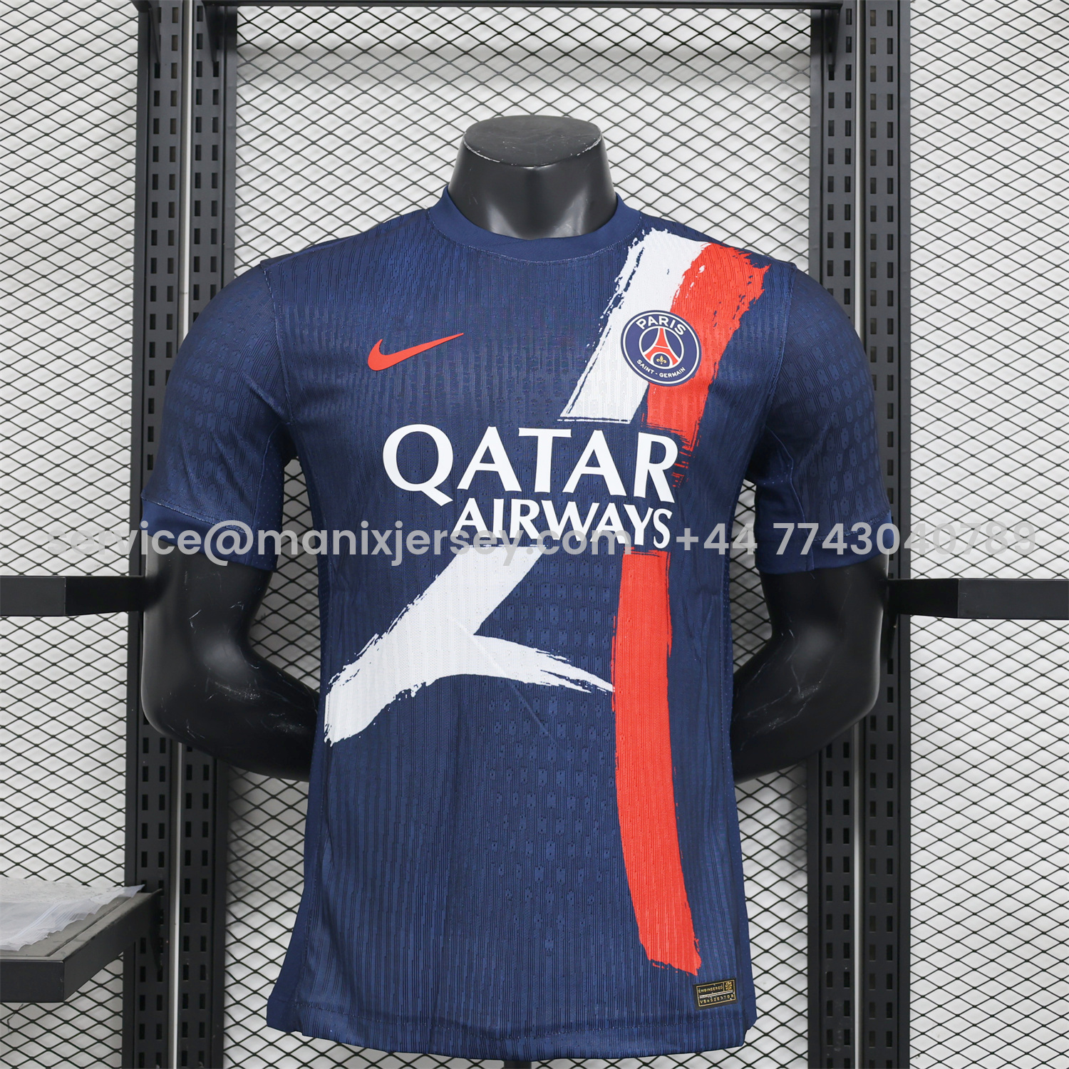 ManixJersey.com | Paris Saint-Germain PSG 25-26 Blue Special Edition Jersey - Player Version -Customize Name, Number and Patch | Worldwide Shipping