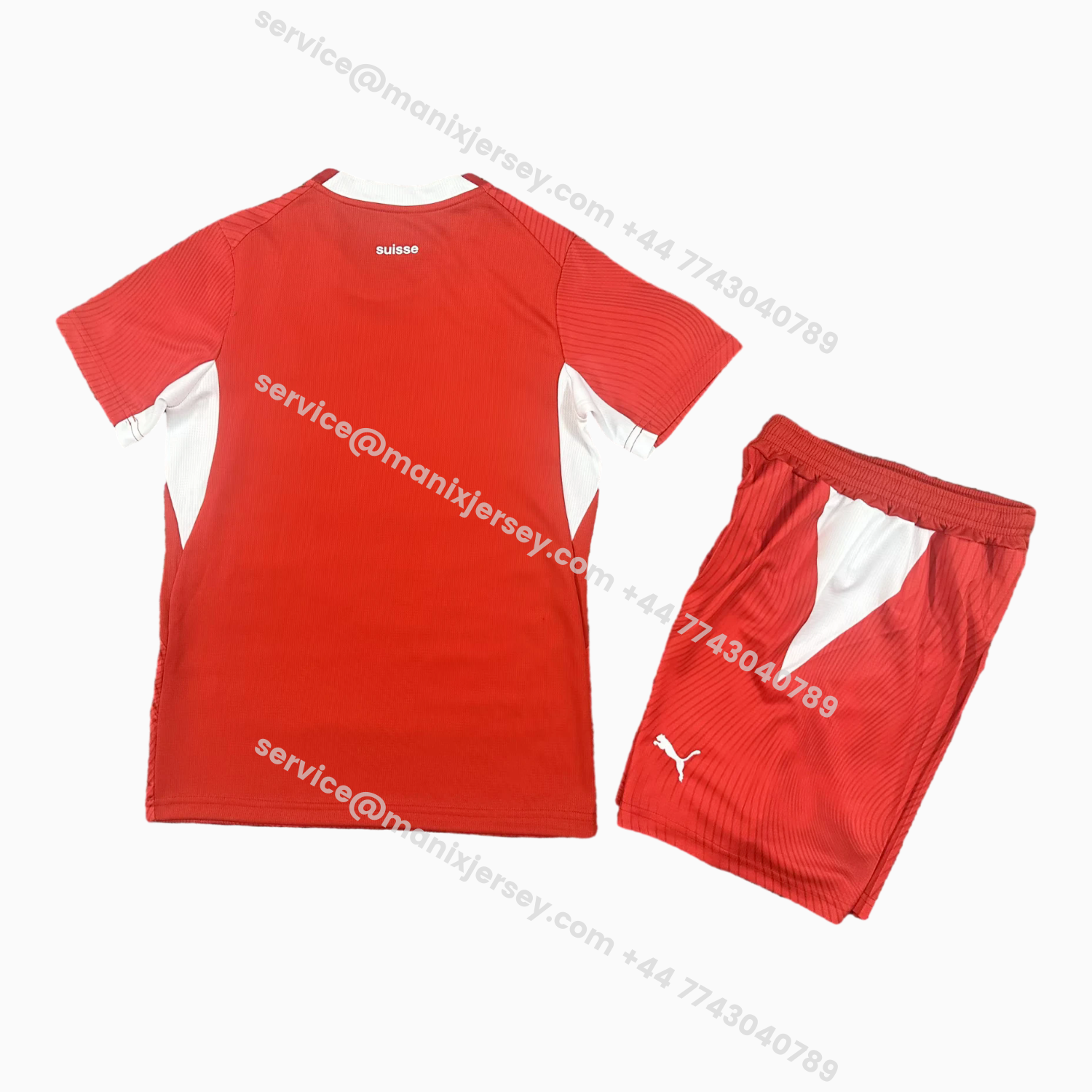 ManixJersey.com | Switzerland 2026 Home Kids Kit -Customize Name, Number and Patch | Worldwide Shipping