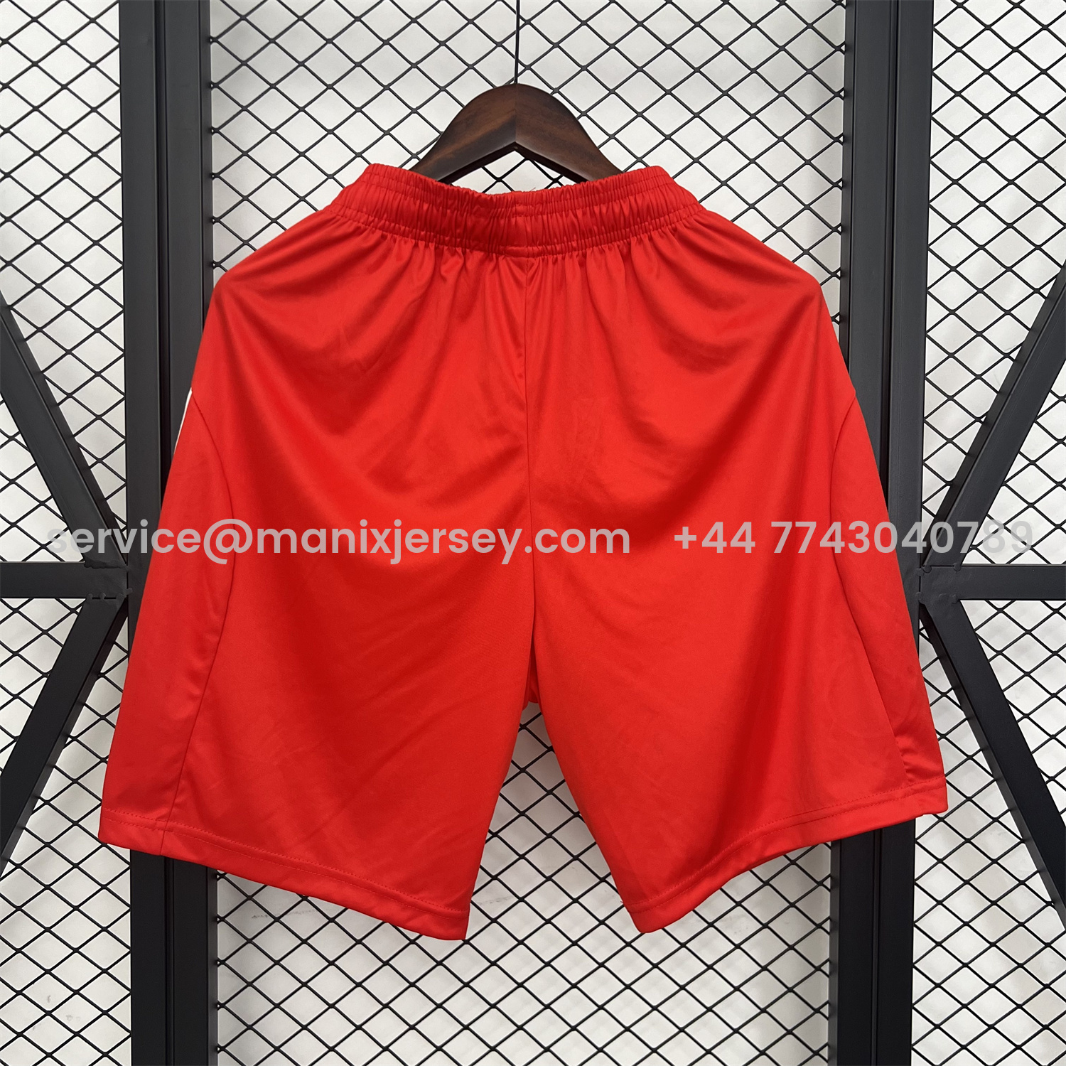 ManixJersey.com | Bayern Munich 25-26 Home Red Shorts - Fans Version -Customize Name, Number and Patch | Worldwide Shipping