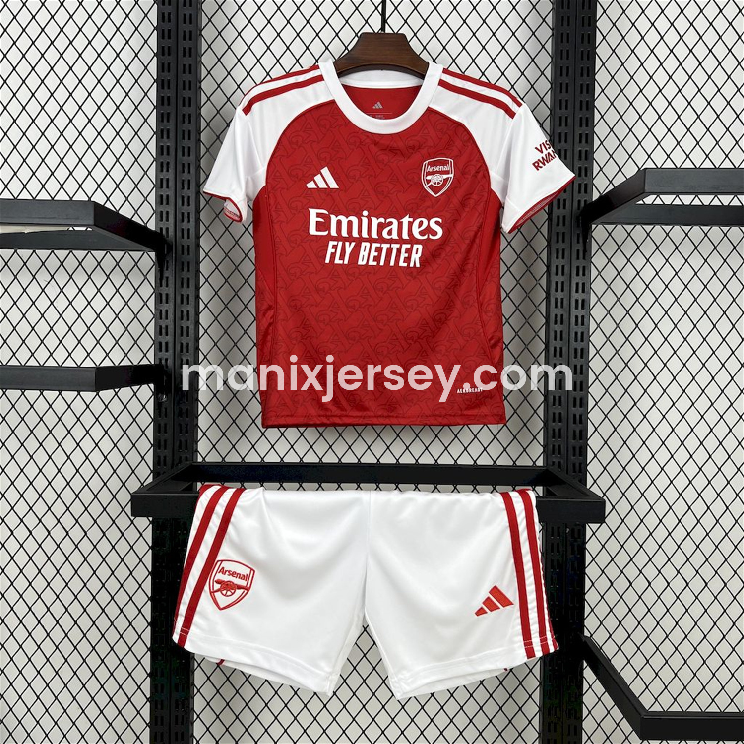 ManixJersey.com | Arsenal 25-26 Home Kids Kit -Customize Name, Number and Patch | Worldwide Shipping