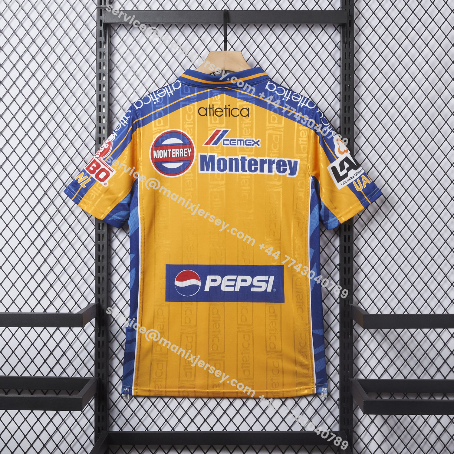 ManixJersey.com | Retro Tigres UANL 1999-00 Home Jersey -Customize Name, Number and Patch | Worldwide Shipping