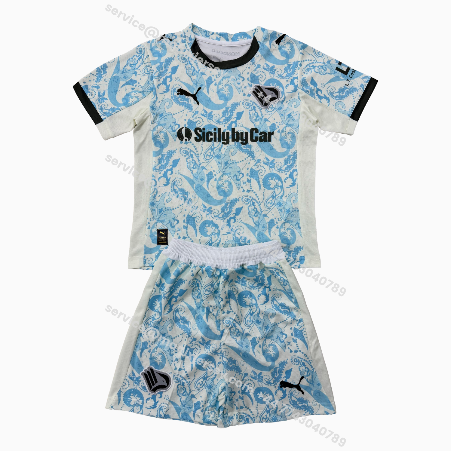 ManixJersey.com | Palermo 25-26 Third Kids Kit -Customize Name, Number and Patch | Worldwide Shipping