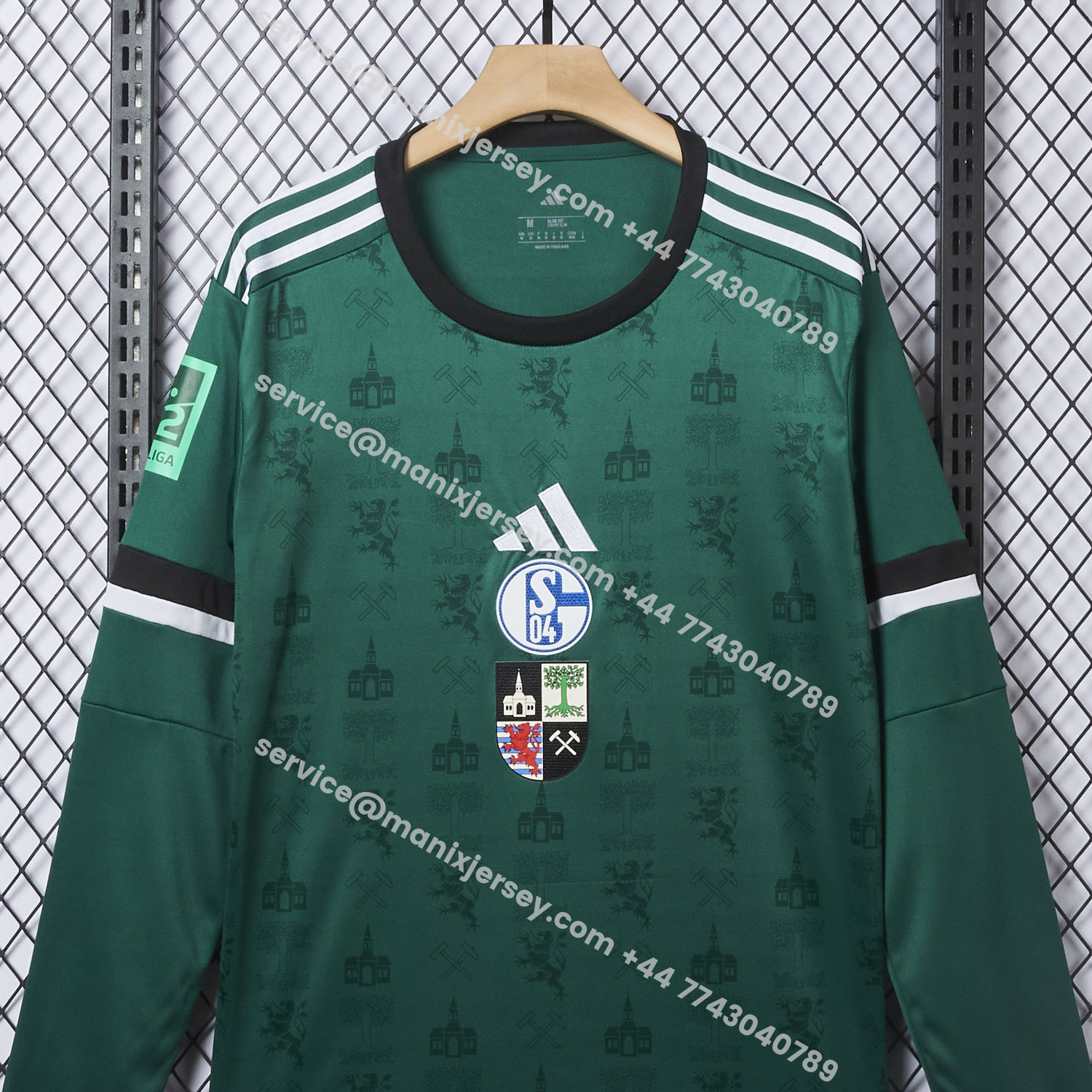 ManixJersey.com | Schalke 04 25-26 150 Years of Gelsenkirchen Special Long Sleeves Jersey - Fans Version -Customize Name, Number and Patch | Worldwide Shipping