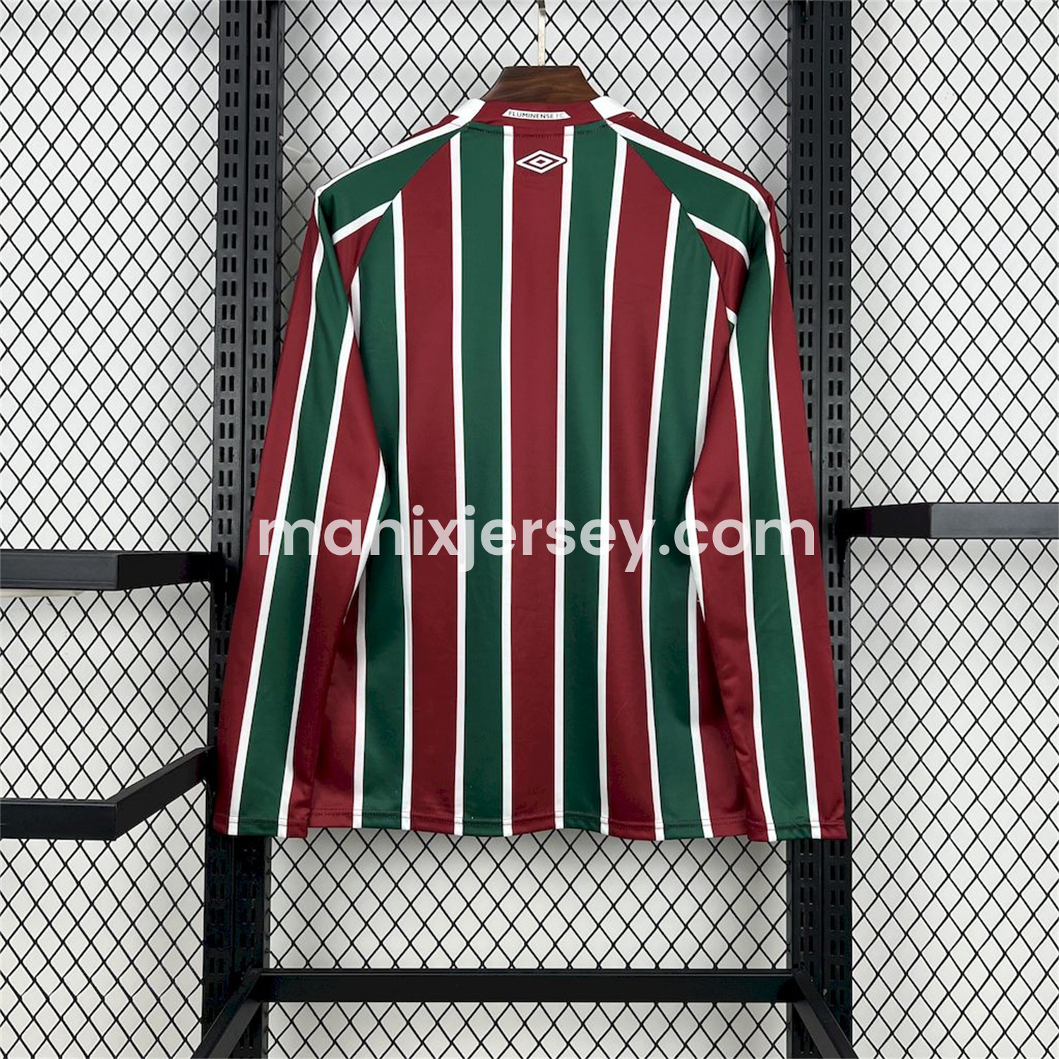ManixJersey.com | Fluminense 25-26 Home Long Sleeves Jersey - Fans Version -Customize Name, Number and Patch | Worldwide Shipping