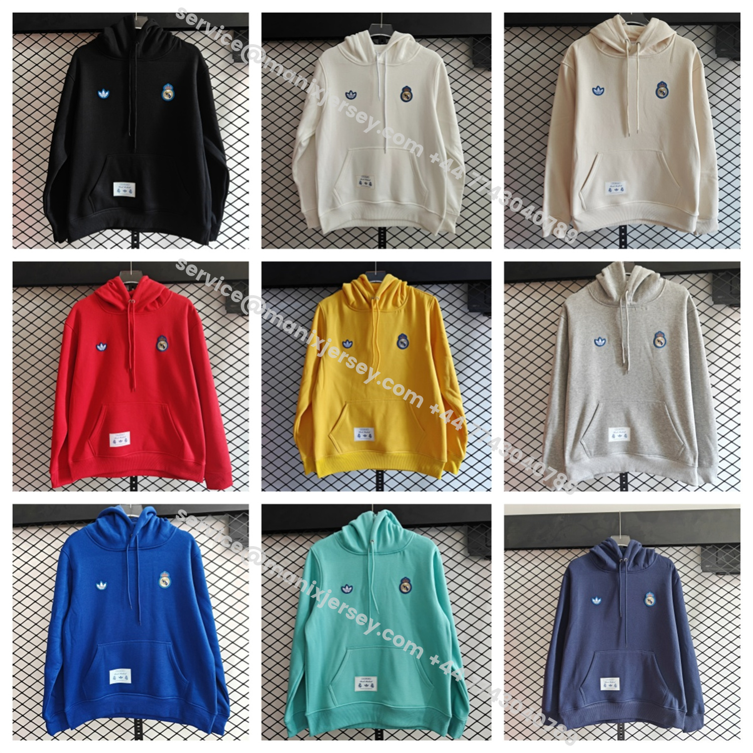 ManixJersey.com | Real Madrid 25-26 Originals Terrace Icon Unisex Pullover Hoodie -Customize Name, Number and Patch | Worldwide Shipping