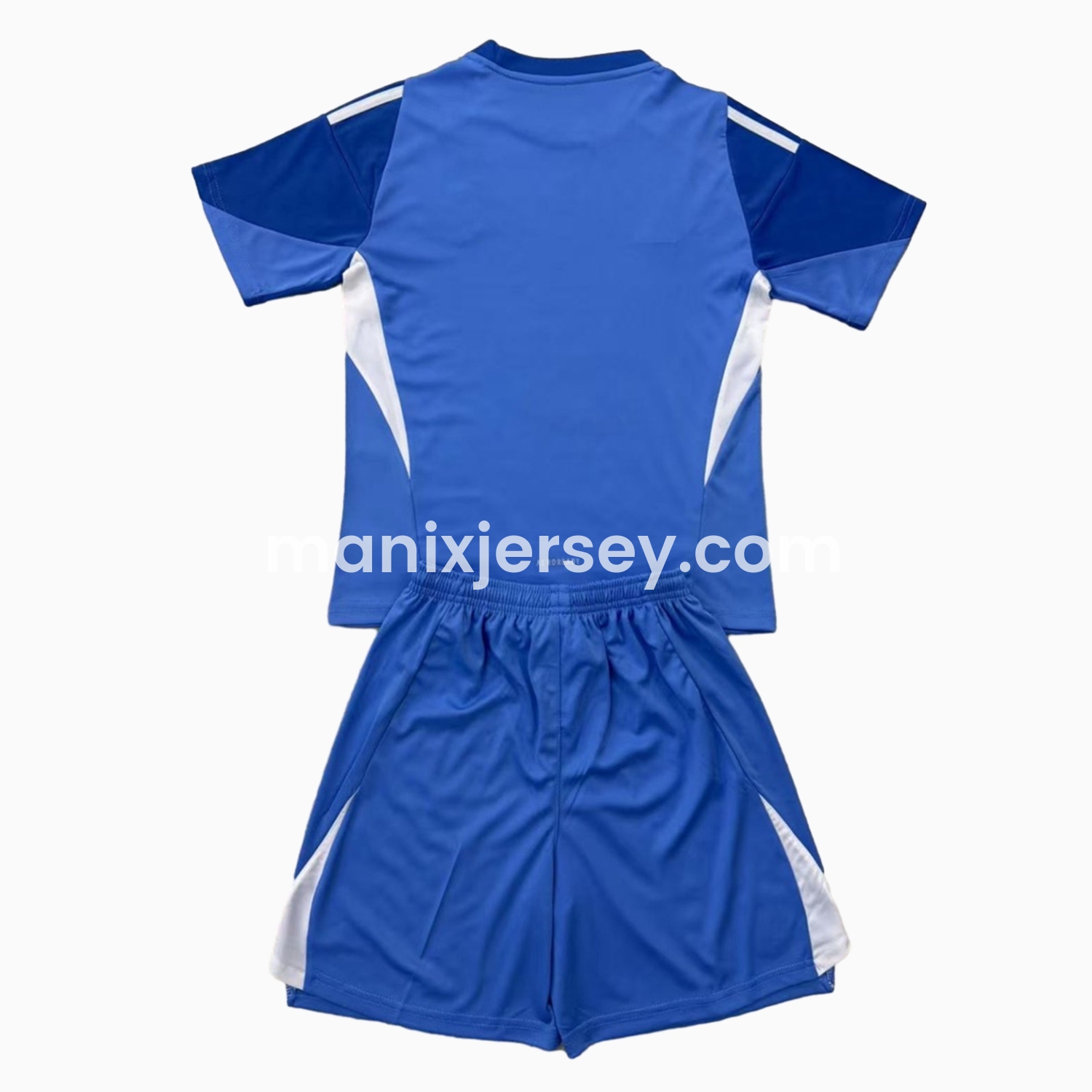 ManixJersey.com | Real Madrid 25-26 Blue Goalkeeper Kids Kit -Customize Name, Number and Patch | Worldwide Shipping