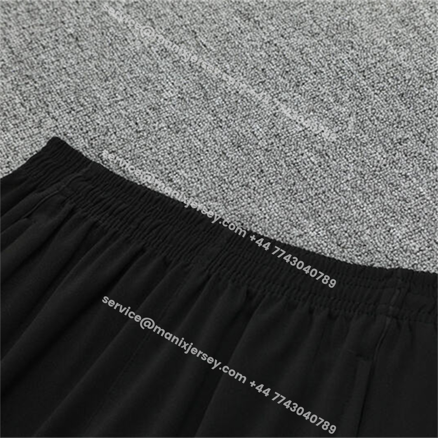 ManixJersey.com | Manchester United 25-26 Kids Long Sleeve Training Set - White Top & Black Pants -Customize Name, Number and Patch | Worldwide Shipping