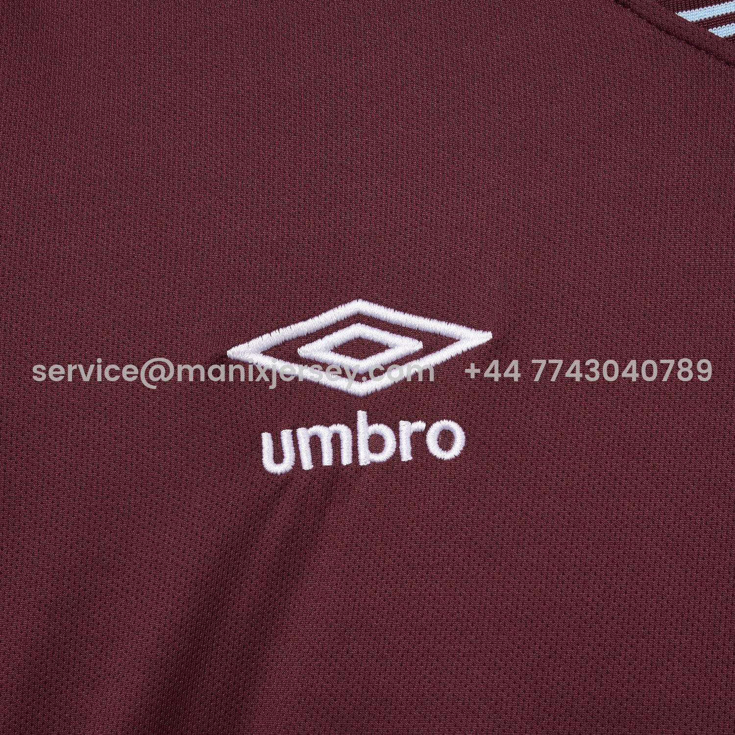 ManixJersey.com | West Ham United 25-26 Home Jersey - Fans Version -Customize Name, Number and Patch | Worldwide Shipping