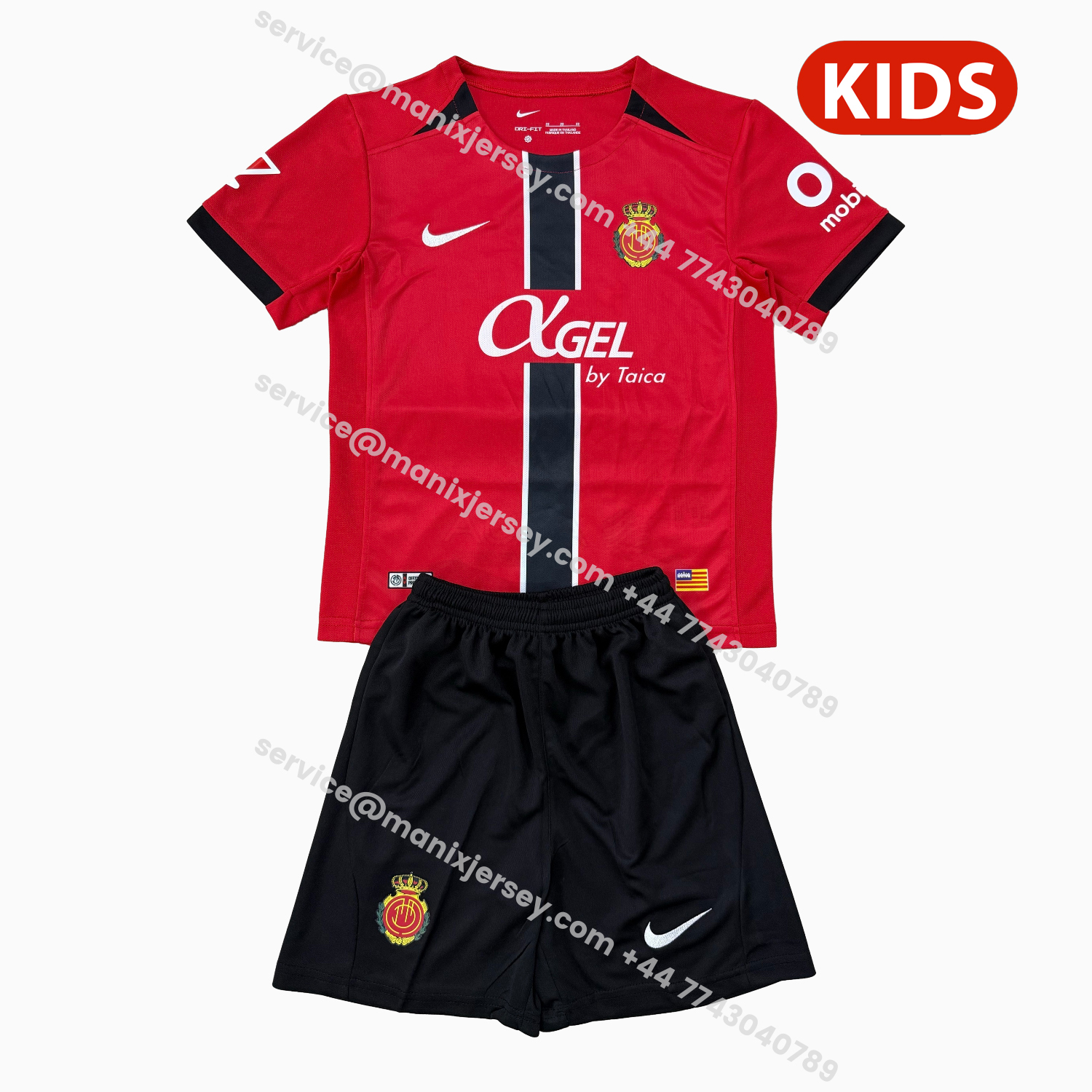 ManixJersey.com | Mallorca 25-26 Home Kids Kit -Customize Name, Number and Patch | Worldwide Shipping