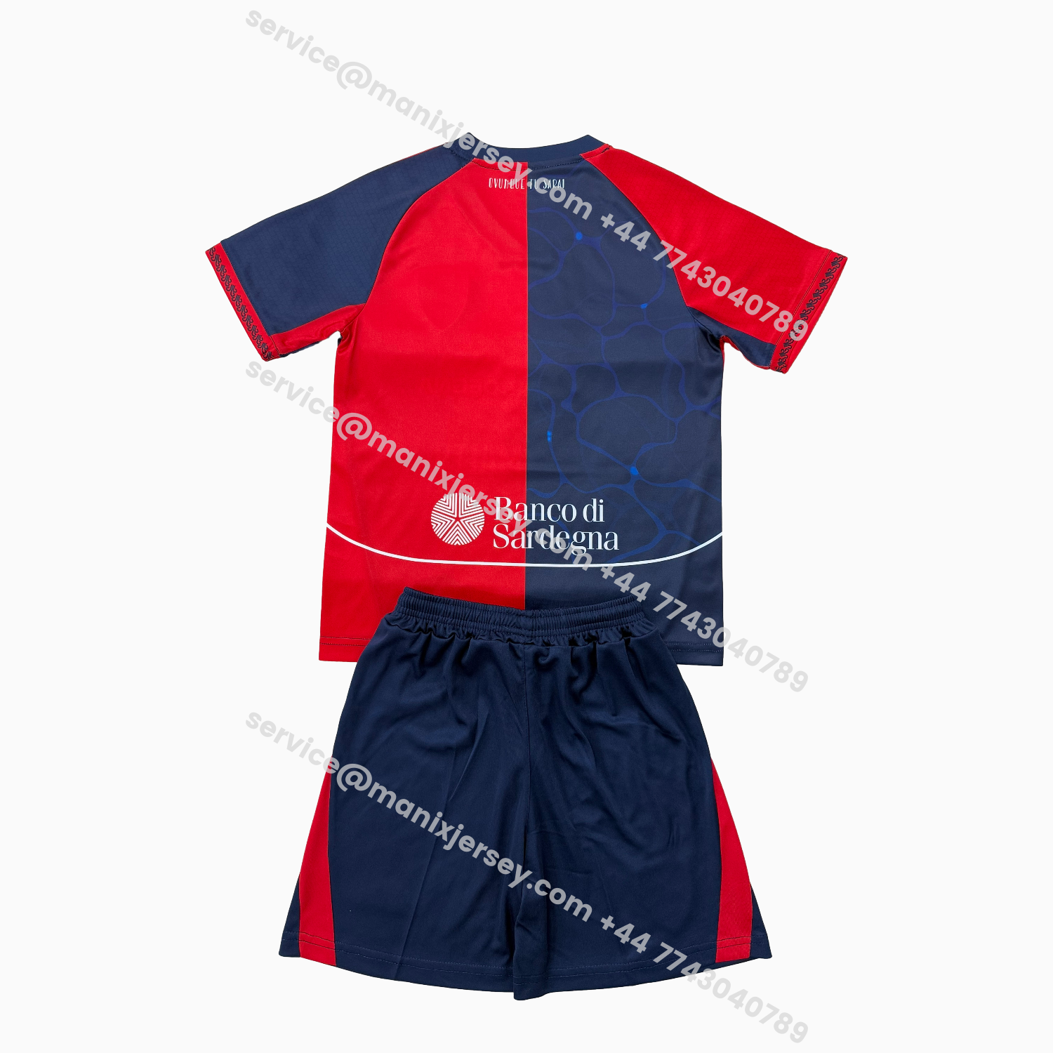 ManixJersey.com | Cagliari Calcio 25-26 Home Kids Kit -Customize Name, Number and Patch | Worldwide Shipping