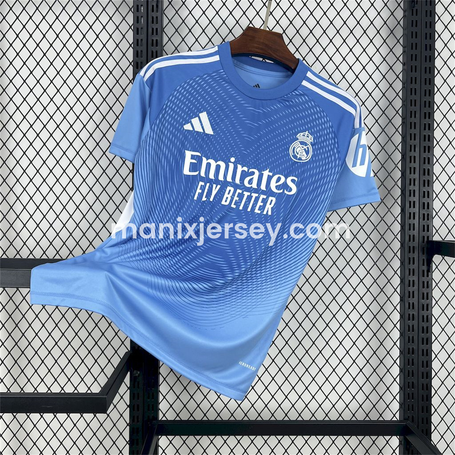 ManixJersey.com | Real Madrid 25-26 Blue Goalkeeper Jersey - Fans Version -Customize Name, Number and Patch | Worldwide Shipping