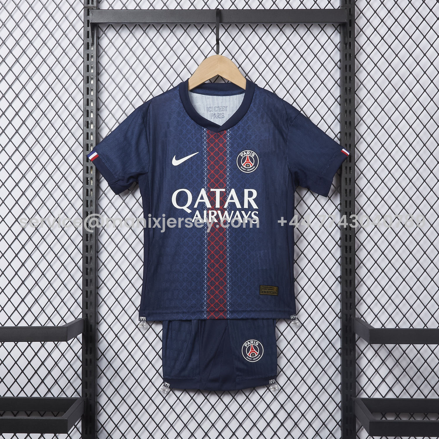 ManixJersey.com | Paris Saint-Germain PSG 25-26 Home Kids Kit - Player Version -Customize Name, Number and Patch | Worldwide Shipping