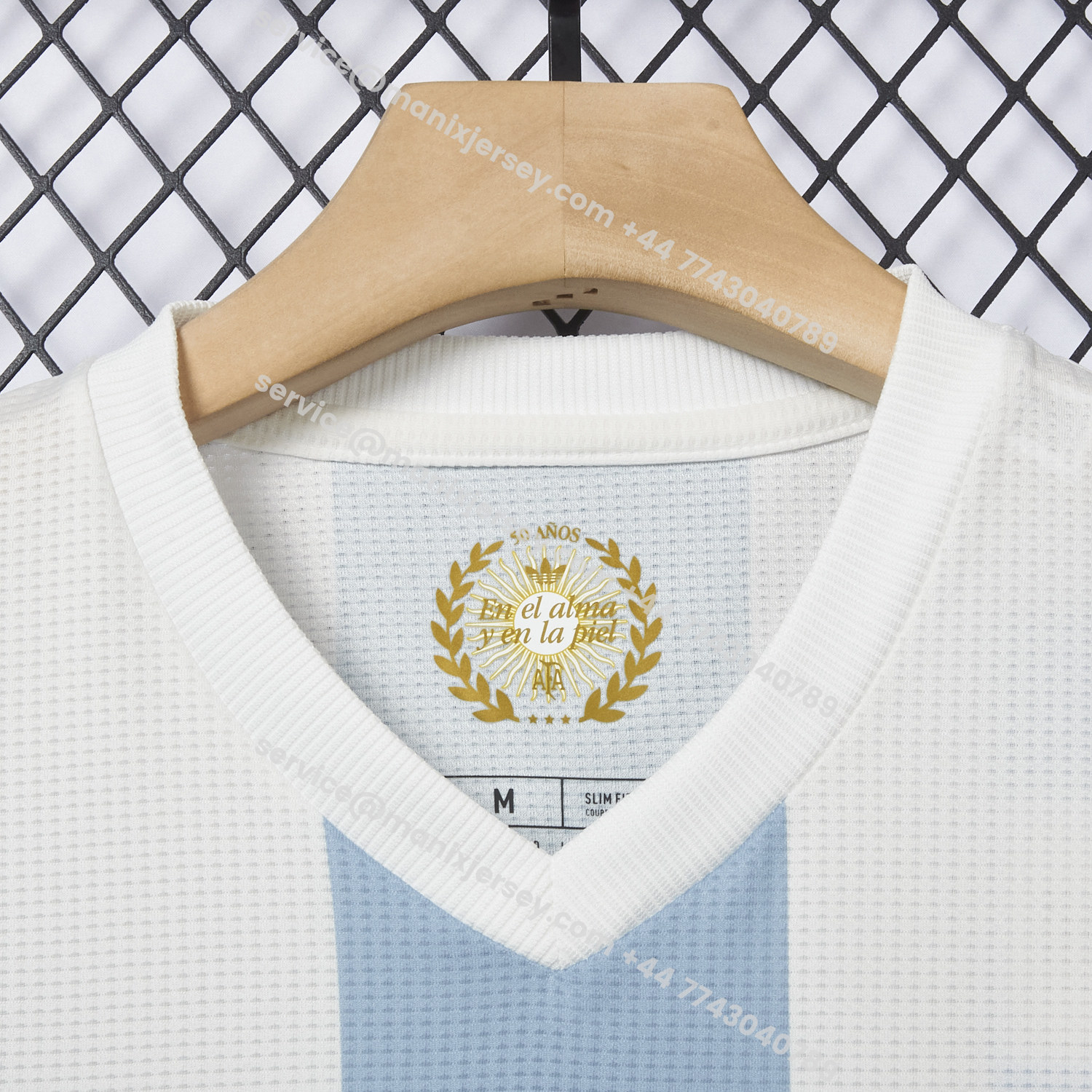 ManixJersey.com | 【Embroidered Flower Version】Argentina 25-26 50th Anniversary Jersey - Player Version -Customize Name, Number and Patch | Worldwide Shipping
