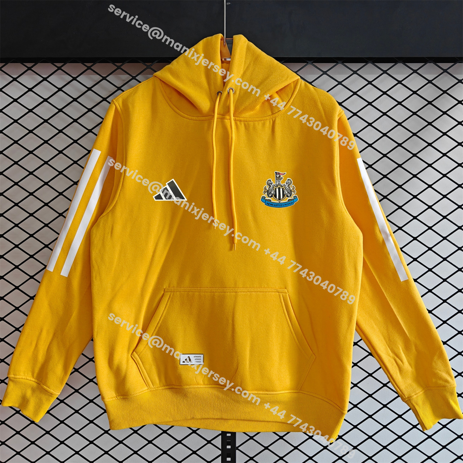 ManixJersey.com | Newcastle United 25-26 Home Unisex Pullover Hoodie -Customize Name, Number and Patch | Worldwide Shipping