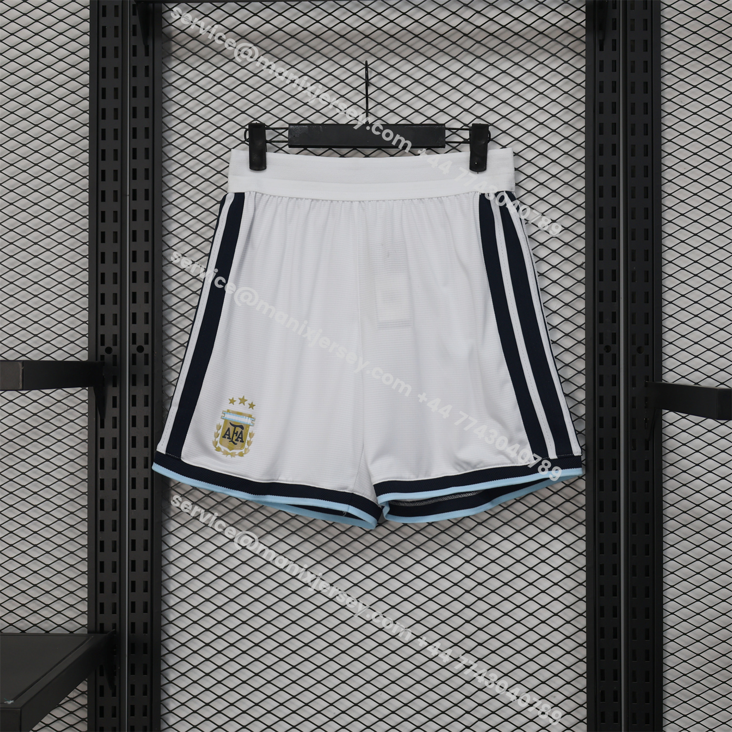 ManixJersey.com | Argentina 2026 White Shorts - Player Version -Customize Name, Number and Patch | Worldwide Shipping