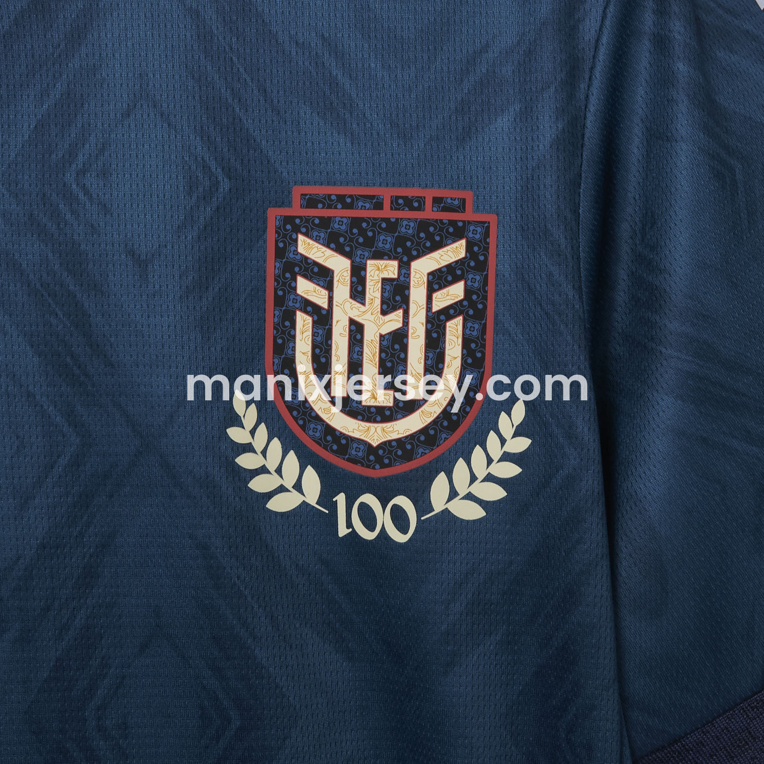 ManixJersey.com | Ecuador 2025 Centenary Away Jersey - Fans Version -Customize Name, Number and Patch | Worldwide Shipping