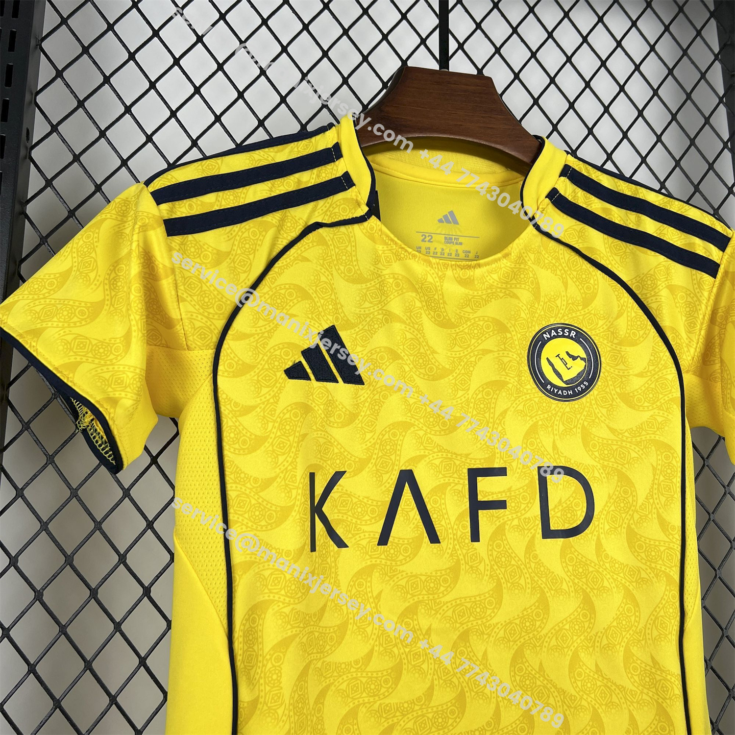 ManixJersey.com | Al Nassr Riyadh Victory 25-26 Home Kids Kit -Customize Name, Number and Patch | Worldwide Shipping