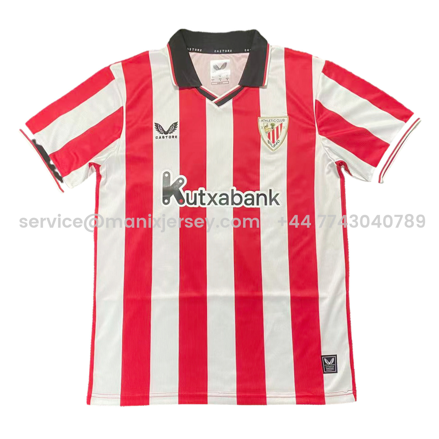 ManixJersey.com | Athletic Bilbao 25-26 Home Jersey - Fans Version -Customize Name, Number and Patch | Worldwide Shipping