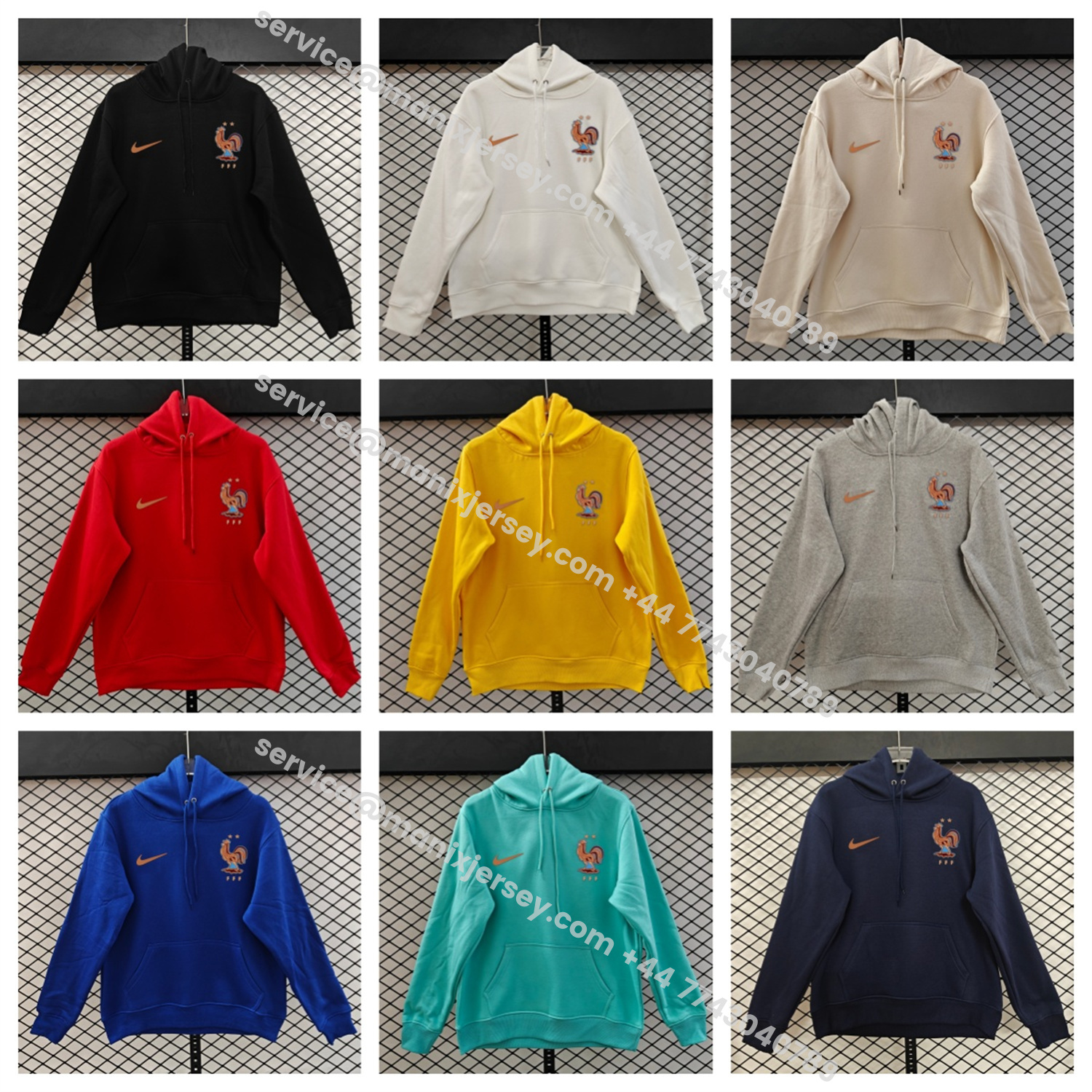 ManixJersey.com | France 2026 Home Unisex Pullover Hoodie -Customize Name, Number and Patch | Worldwide Shipping