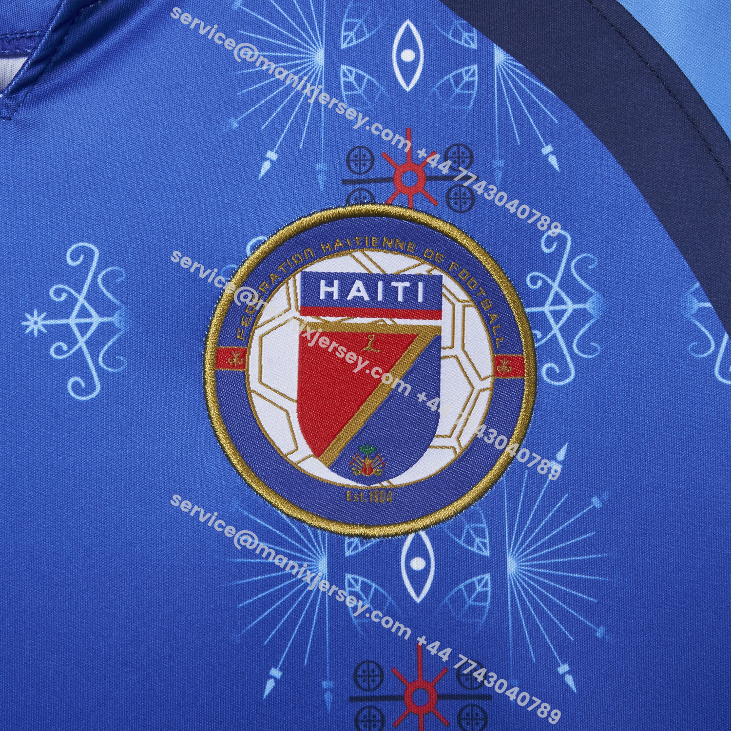 ManixJersey.com | Haiti 2026 Home Jersey - Fans Version -Customize Name, Number and Patch | Worldwide Shipping