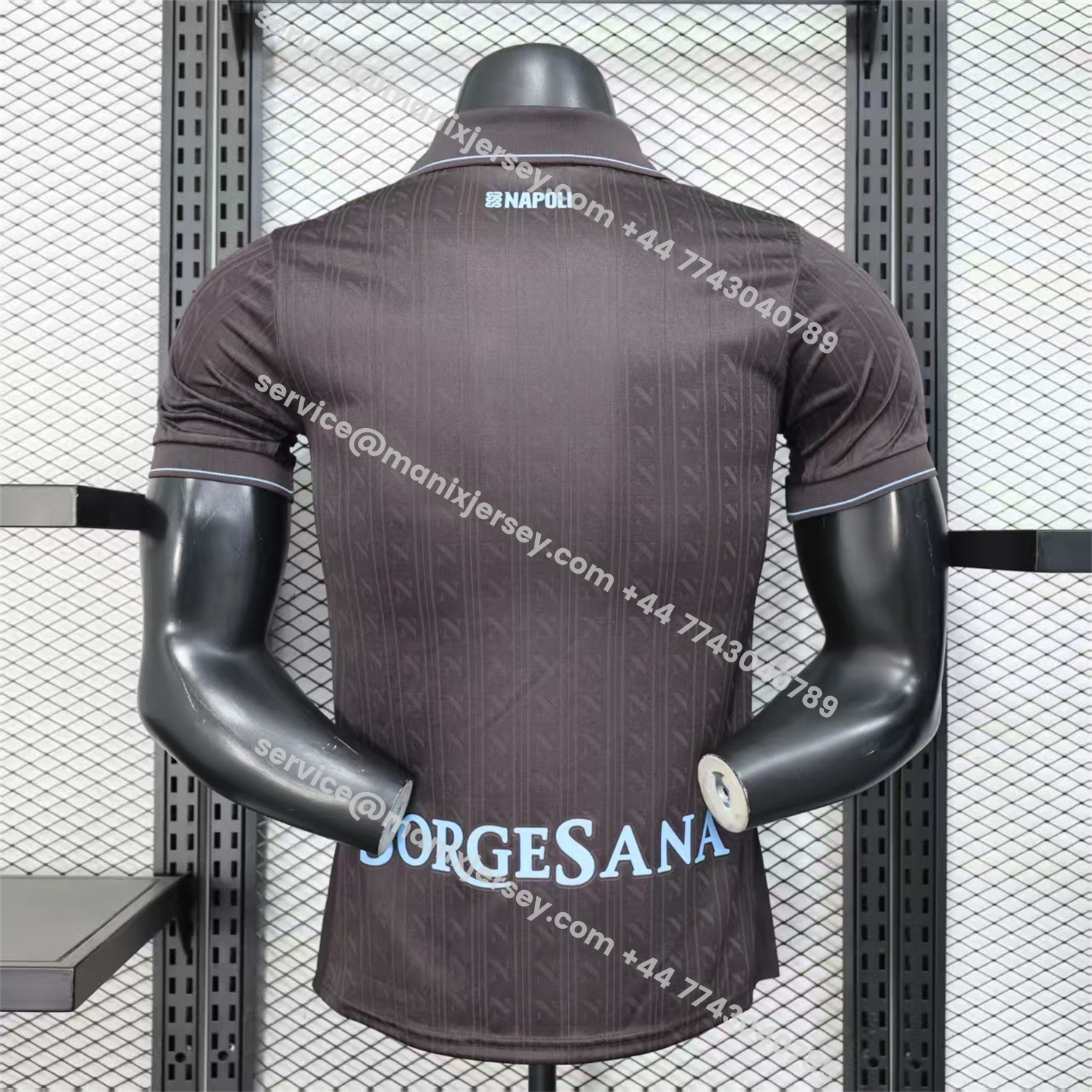 ManixJersey.com | Napoli 25-26 Third Black Jersey - Player Version -Customize Name, Number and Patch | Worldwide Shipping