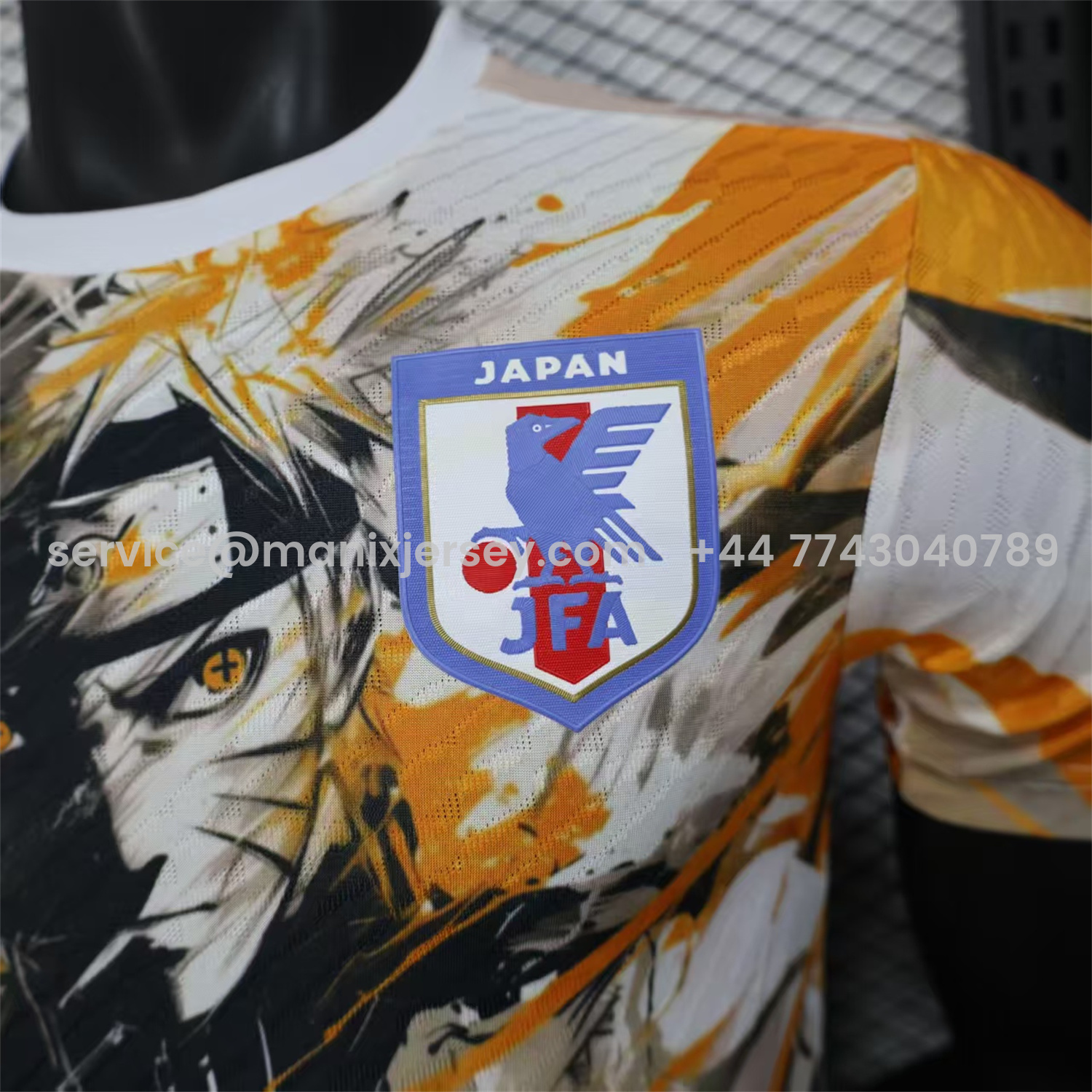 ManixJersey.com | Japan 25-26 Naruto Uzumaki's Nine-Tailed Fox Mode Special Jersey - Player Version -Customize Name, Number and Patch | Worldwide Shipping